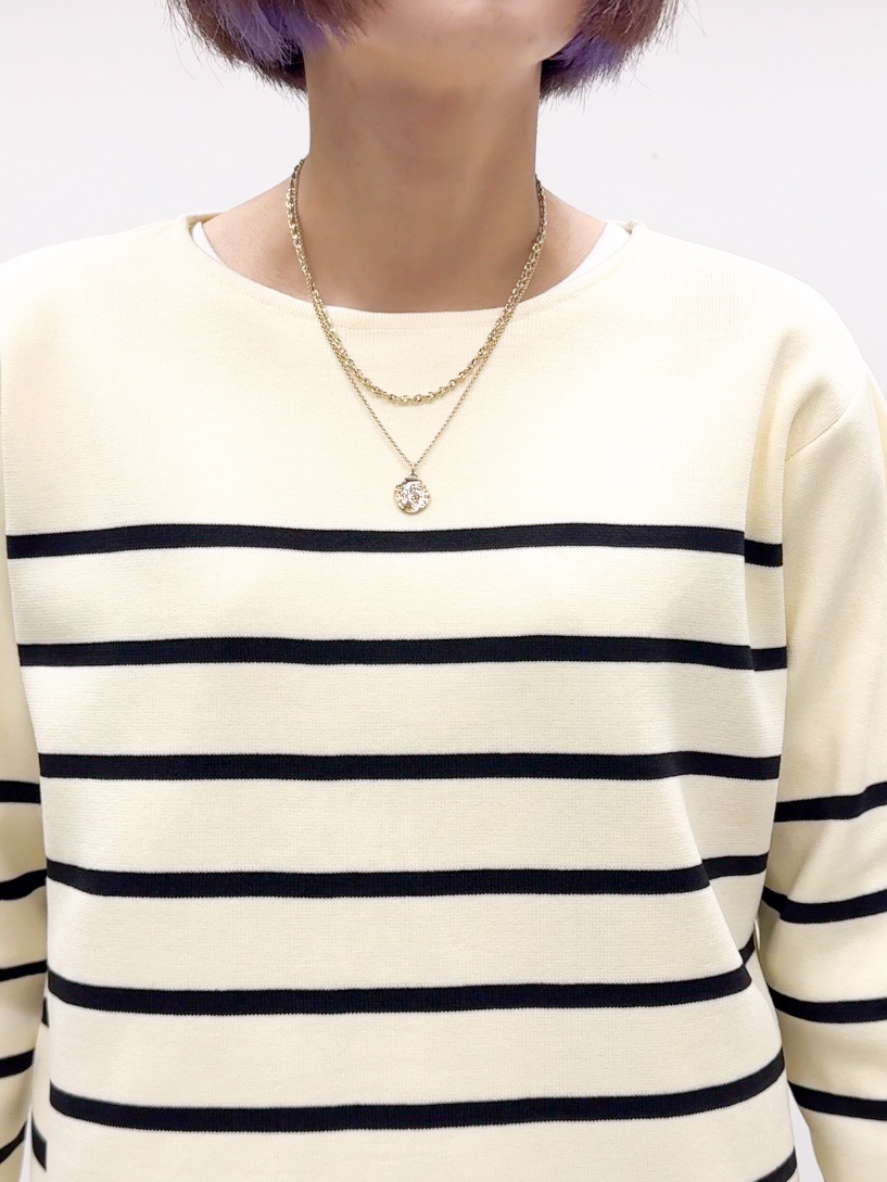 𝐜𝐡𝐢𝐤𝐚さんの「SHOO･LA･RUE｜【洗濯機可/S-LL】着こなし広がる レイヤードアソートTシャツ」を使ったコーディネート