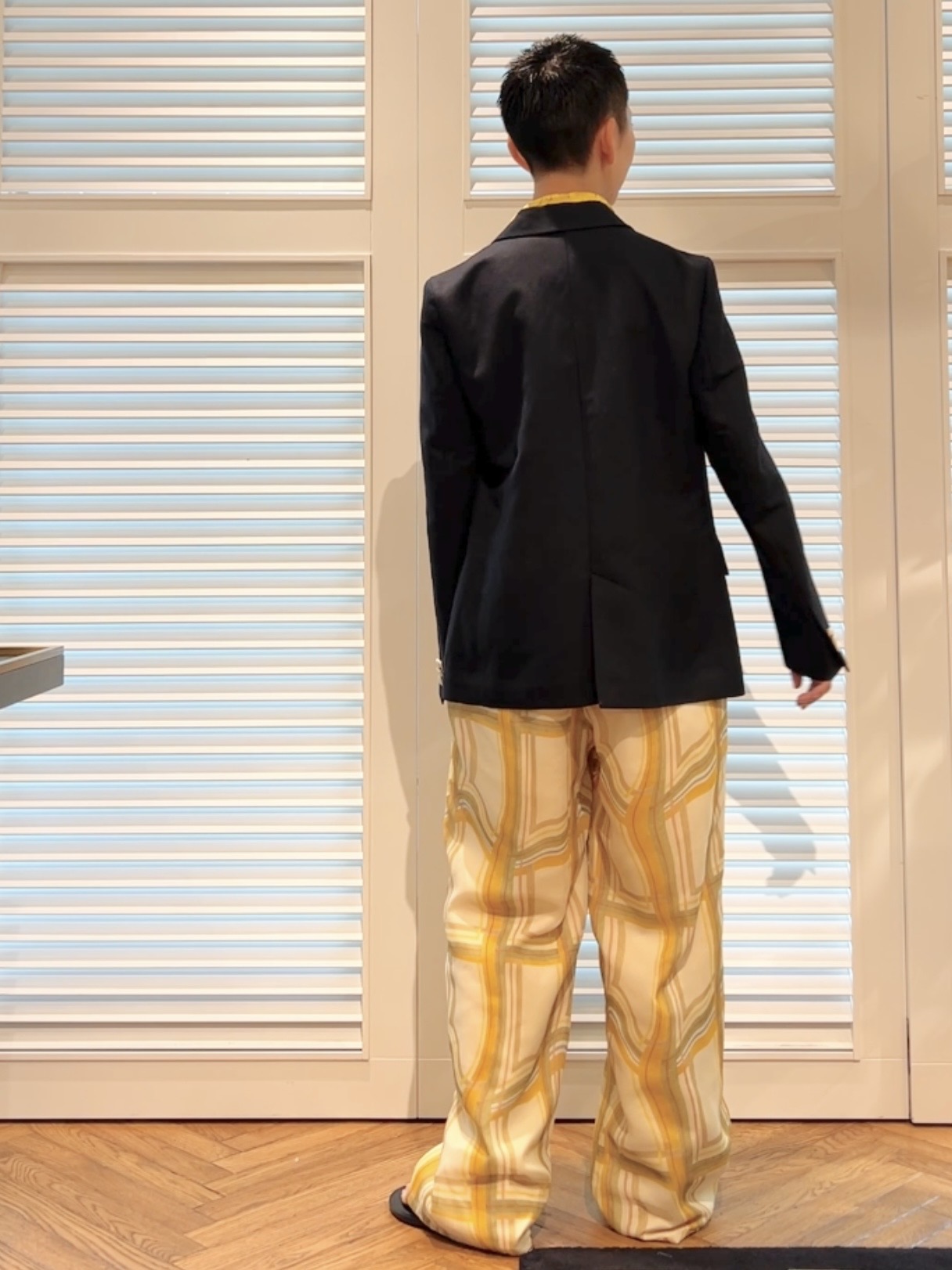 OCHIAIさんの「DRESSTERIOR｜【セットアップ可】リネンブレンドダブルブレストジャケット」を使ったコーディネート