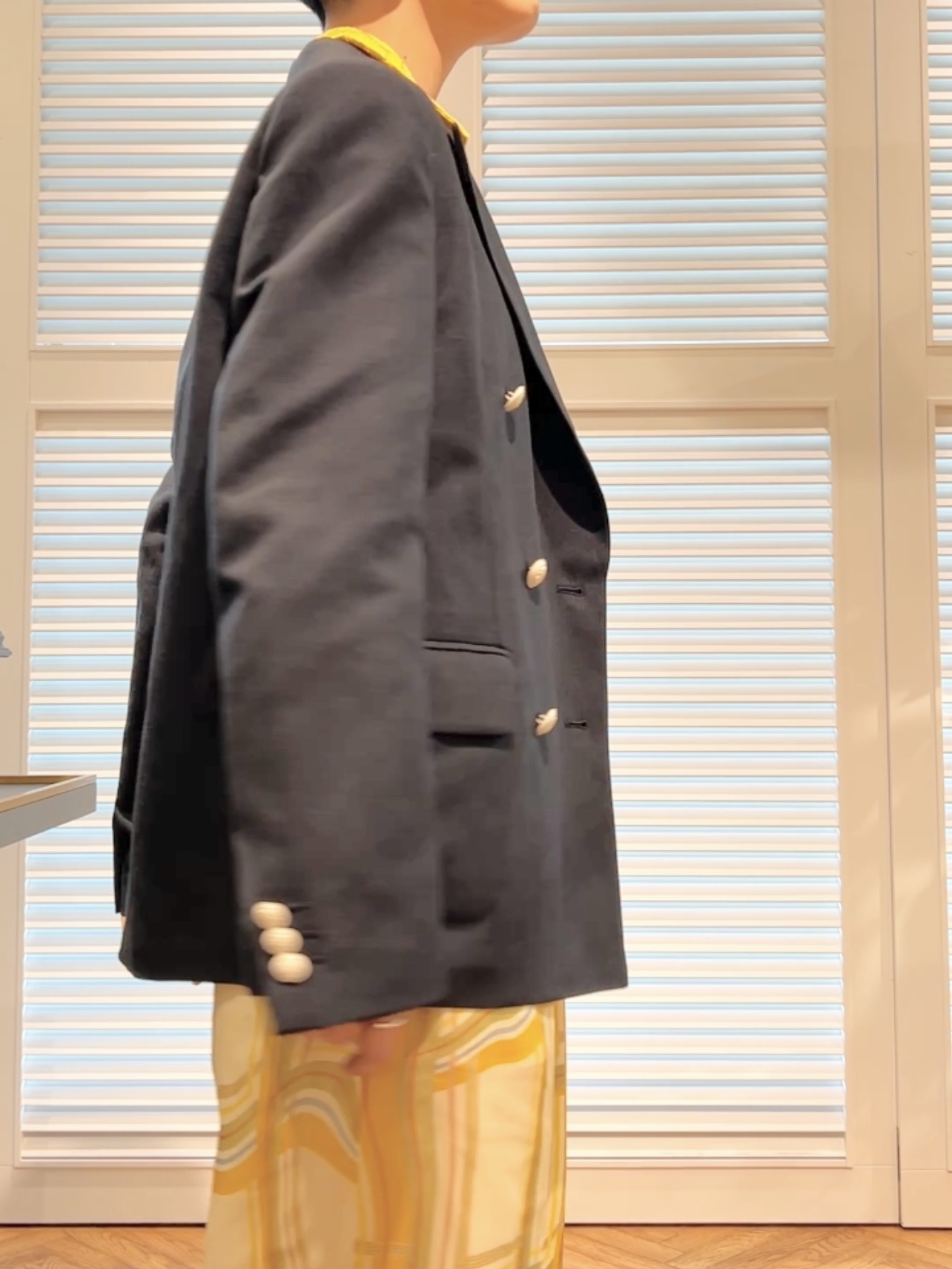 OCHIAIさんの「DRESSTERIOR｜【セットアップ可】リネンブレンドダブルブレストジャケット」を使ったコーディネート