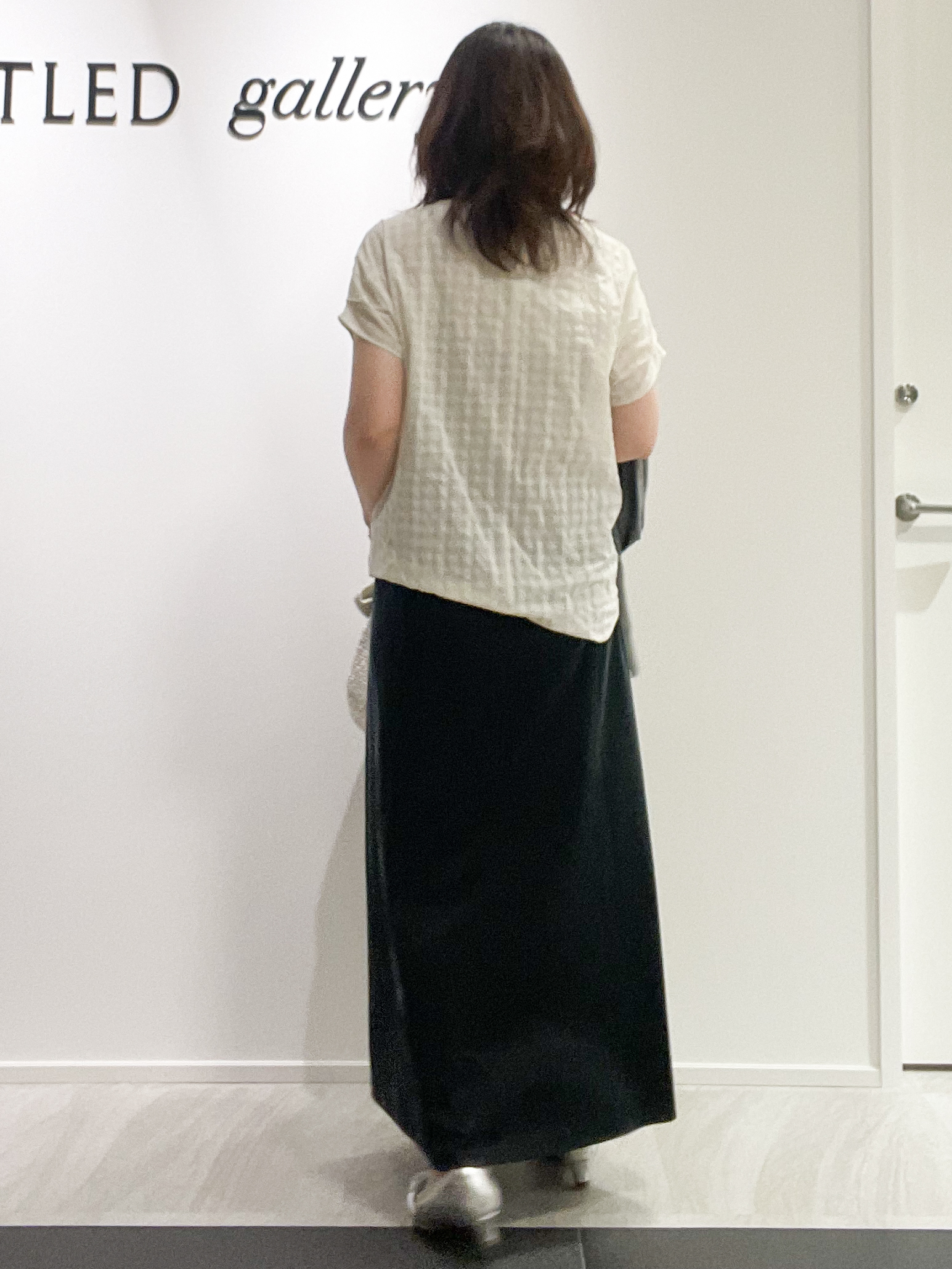 めいさんの「UNTITLED｜【秋めきシャツ/体型カバー】シアーチェックブラウス」を使ったコーディネート