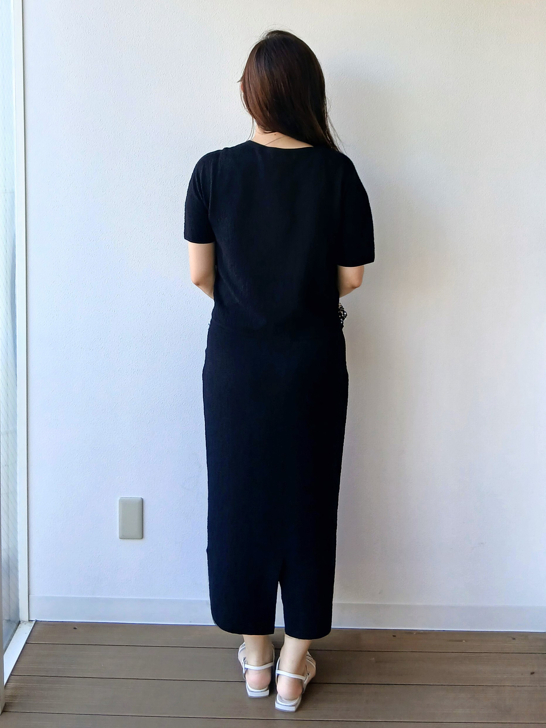 なみきさんの「UNTITLED｜【セットアップ可/ストレッチ性】ドライタッチニットプルオーバー」を使ったコーディネート