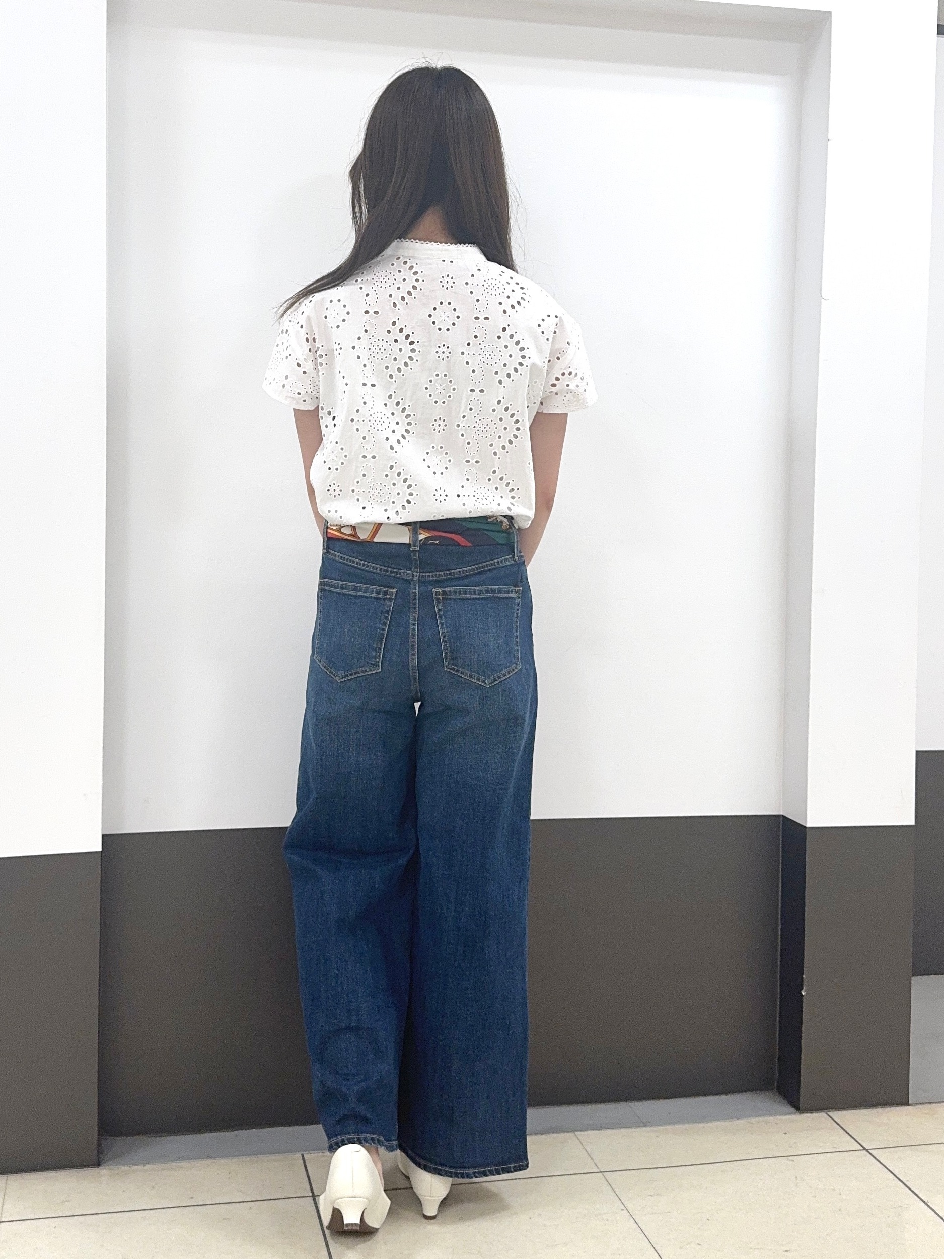 Nrinさんの「Reflect｜【通勤◎】カットワーク刺繍レース シャツブラウス」を使ったコーディネート