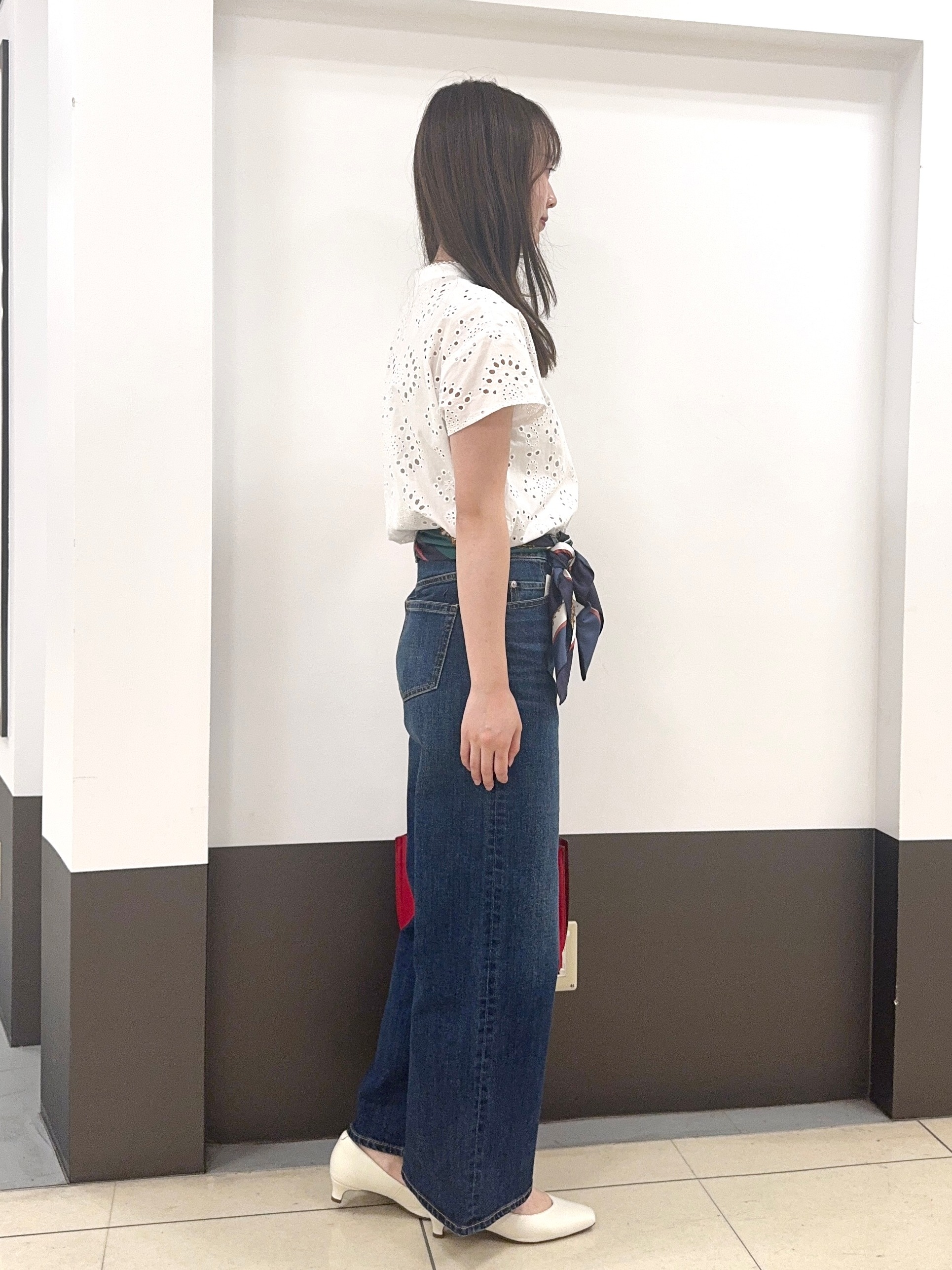 Nrinさんの「Reflect｜【通勤◎】カットワーク刺繍レース シャツブラウス」を使ったコーディネート