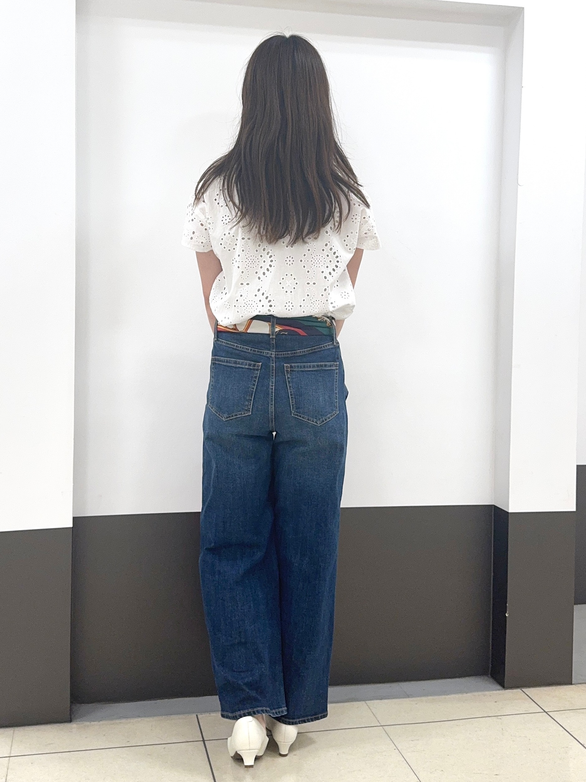 Nrinさんの「Reflect｜【通勤◎】カットワーク刺繍レース シャツブラウス」を使ったコーディネート