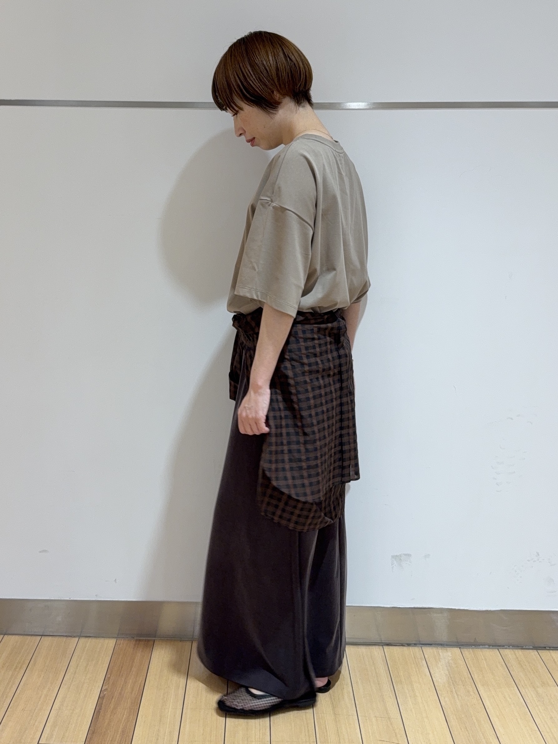 あやさんの「UNTITLED｜コットンロゴTシャツ」を使ったコーディネート