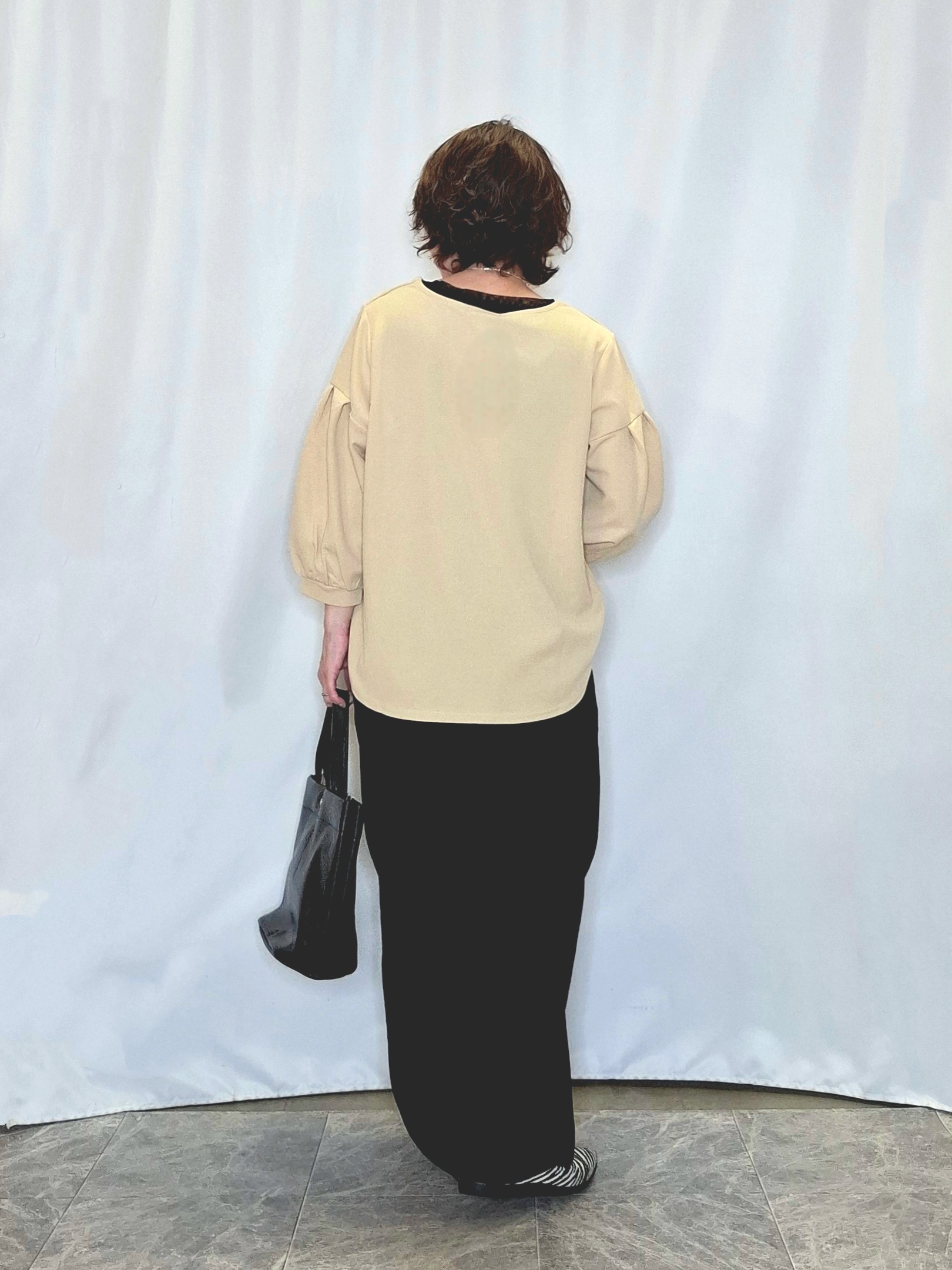 ぬーさんの「SHOO･LA･RUE｜【着丈選べる/2点セット/S-LL/洗濯機可】ネックレス付き 着心地さらり7分袖ブラウス」を使ったコーディネート