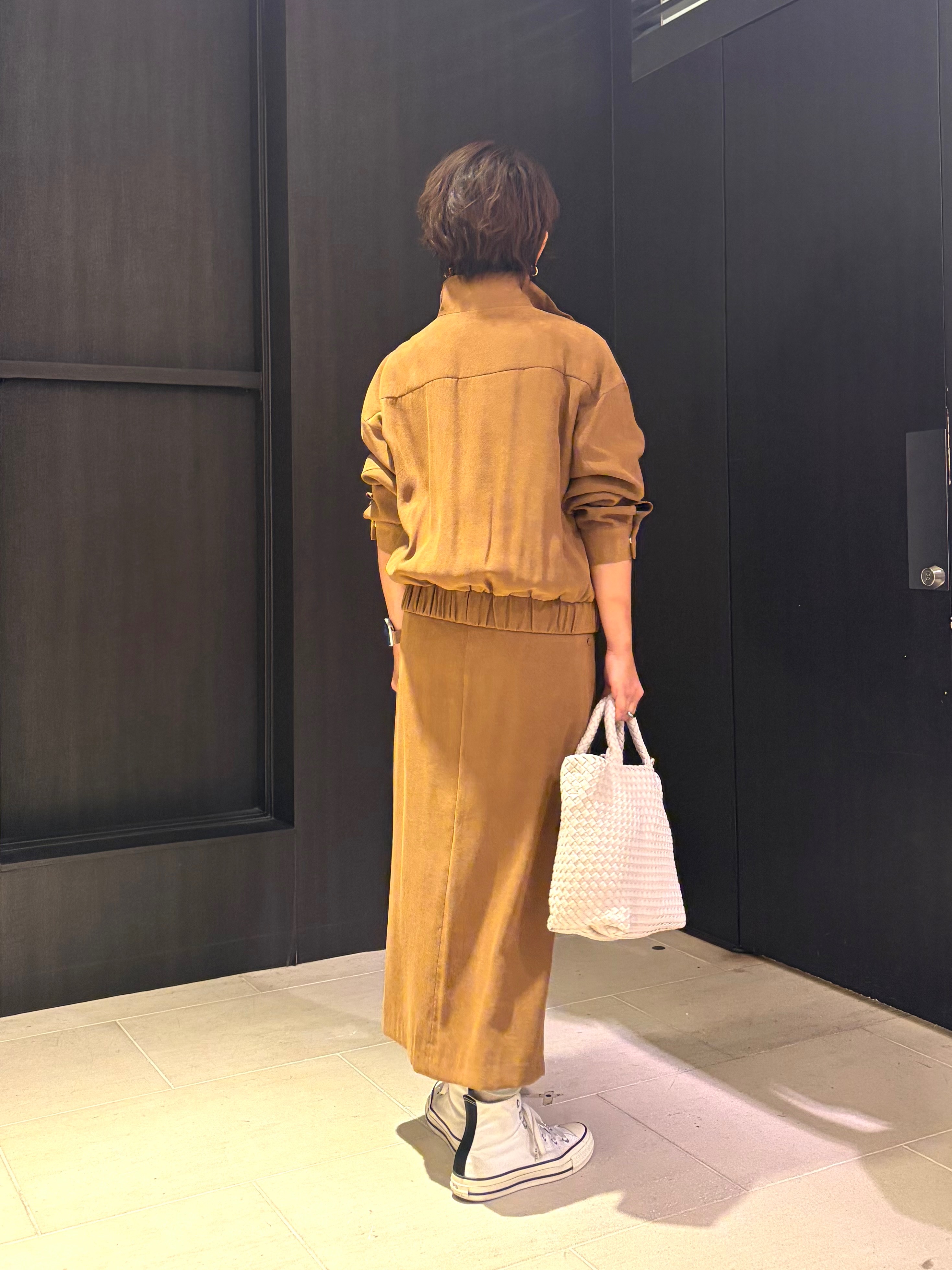 sayakaさんの「UNTITLED｜【セットアップ可/秋ジャケット】スエードライクブルゾン」を使ったコーディネート