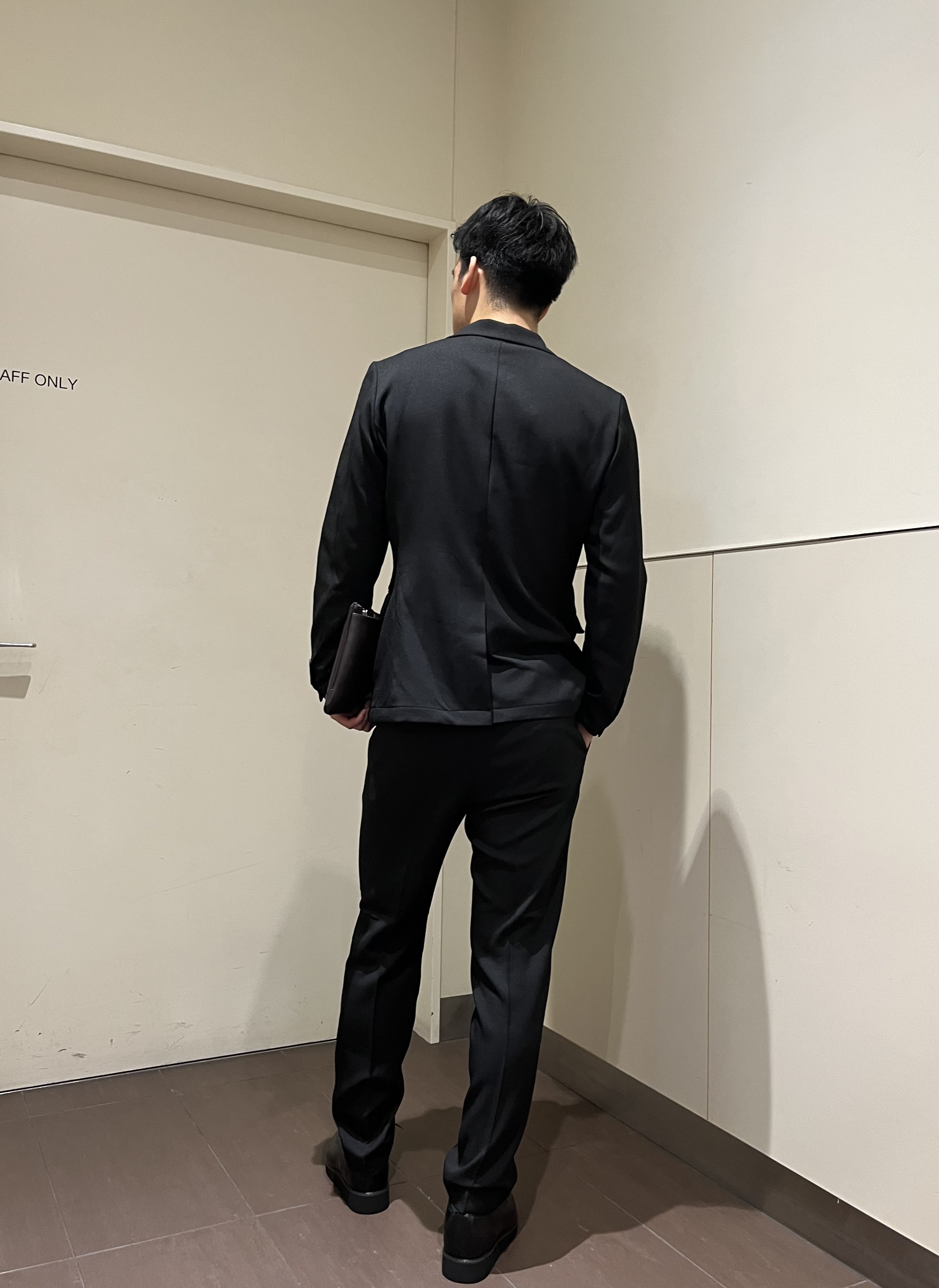 RITSUKIさんの「tk.TAKEO KIKUCHI｜【365日対応】PINHEADシングルセットアップ/上下2点セット/ONOFF兼用/ストレッチ/洗え」を使ったコーディネート