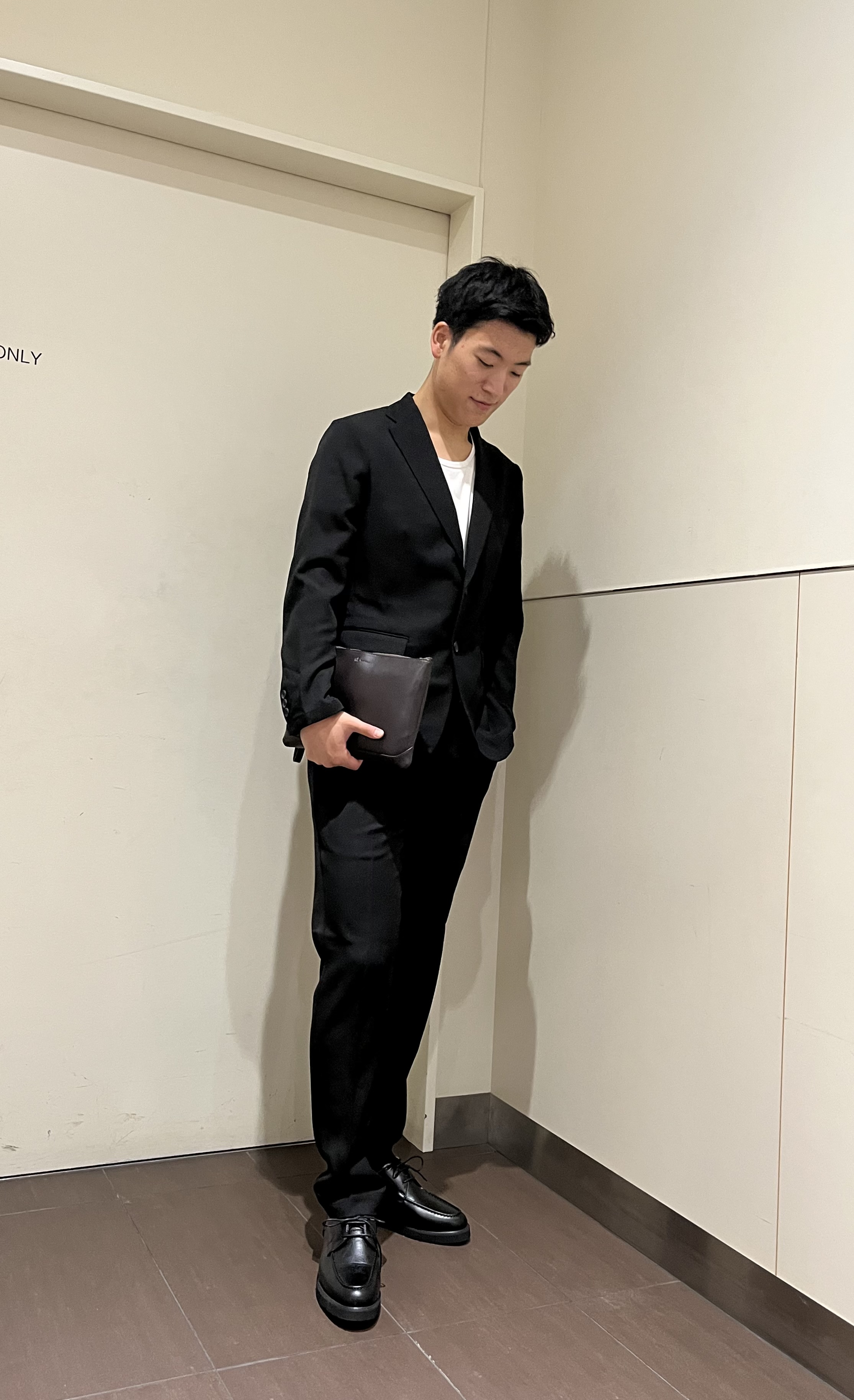 RITSUKIさんの「tk.TAKEO KIKUCHI｜【365日対応】PINHEADシングルセットアップ/上下2点セット/ONOFF兼用/ストレッチ/洗え」を使ったコーディネート