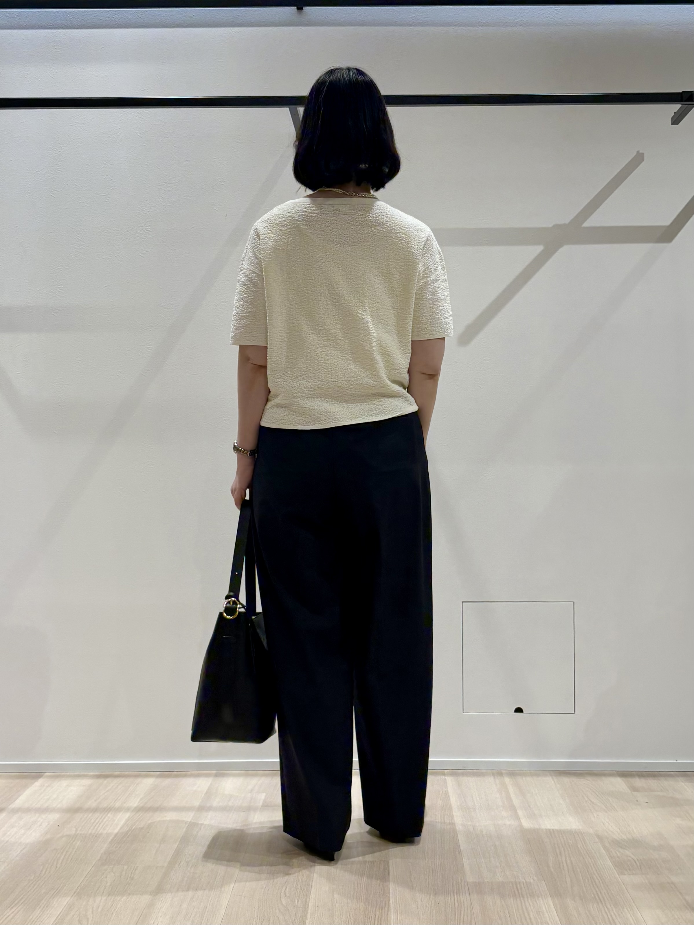 yさんの「UNTITLED｜【セットアップ可/ストレッチ性】ドライタッチニットプルオーバー」を使ったコーディネート