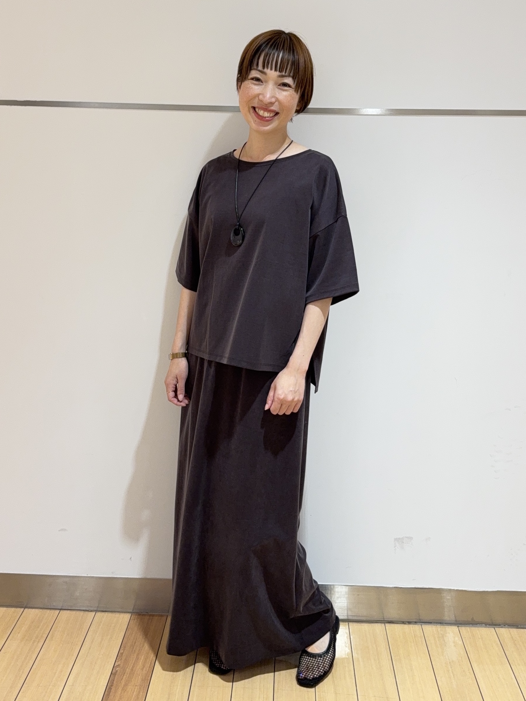 あやさんの「UNTITLED｜【秋映え/羽織り】シアーチェックシャツブラウス」を使ったコーディネート
