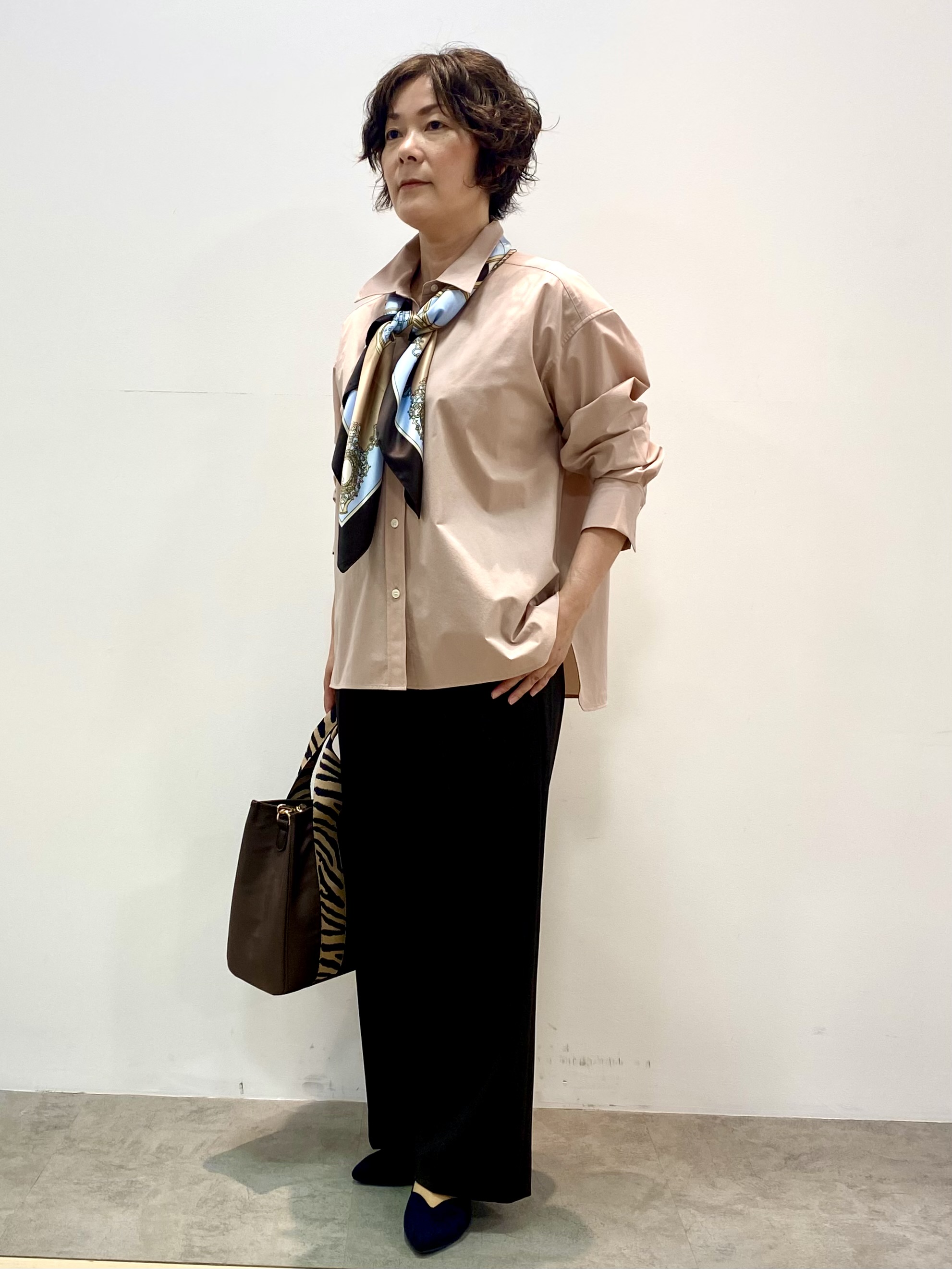 oharaさんの「Reflect｜【羽織◎】オフボディシルエットシャツ」を使ったコーディネート