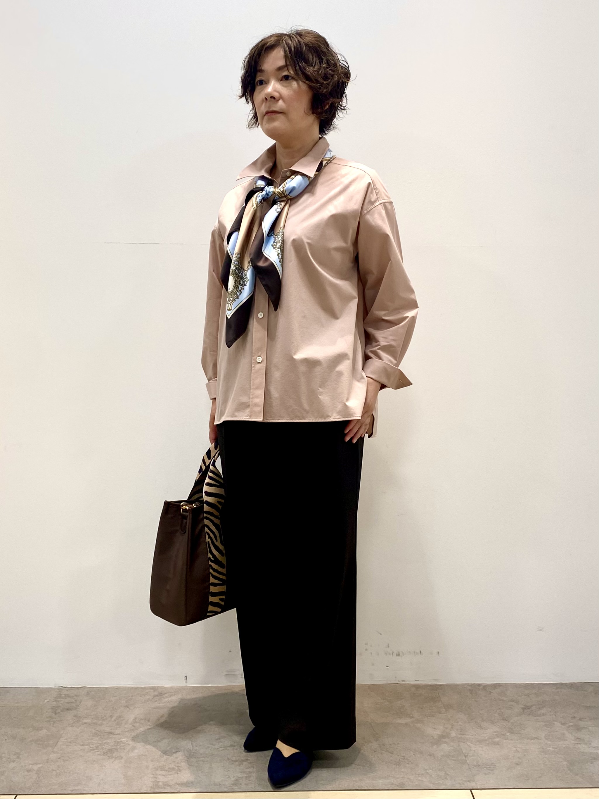 oharaさんの「Reflect｜【羽織◎】オフボディシルエットシャツ」を使ったコーディネート