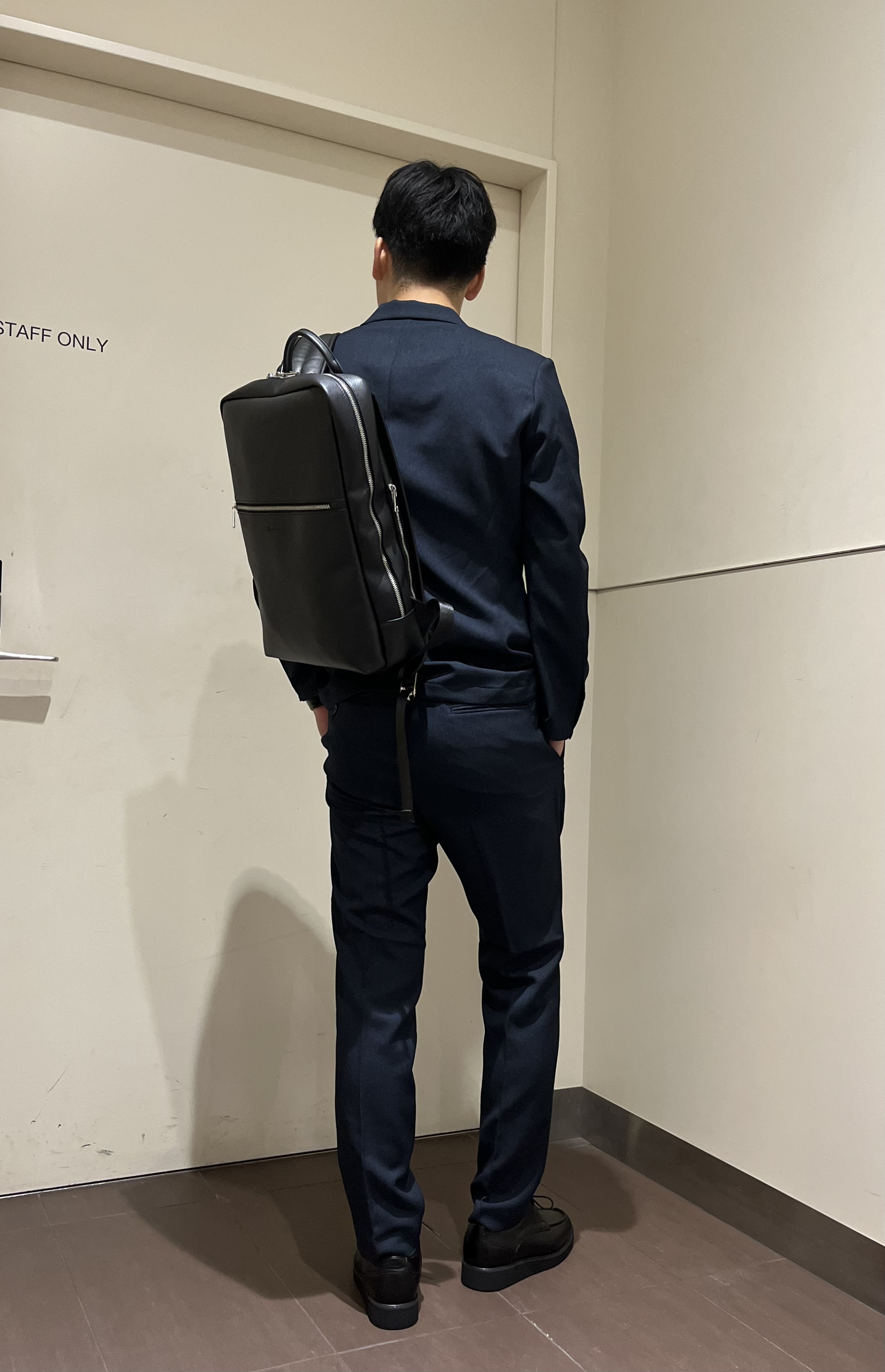 RITSUKIさんの「tk.TAKEO KIKUCHI｜【365日対応】PINHEADシングルセットアップ/上下2点セット/ONOFF兼用/ストレッチ/洗え」を使ったコーディネート
