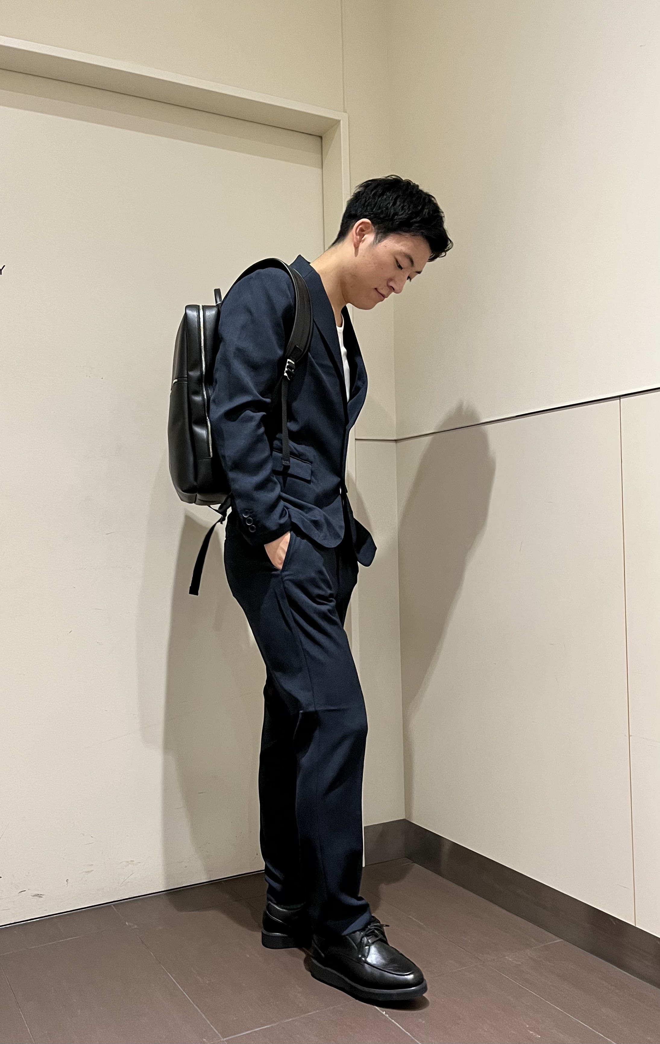 RITSUKIさんの「tk.TAKEO KIKUCHI｜【365日対応】PINHEADシングルセットアップ/上下2点セット/ONOFF兼用/ストレッチ/洗え」を使ったコーディネート
