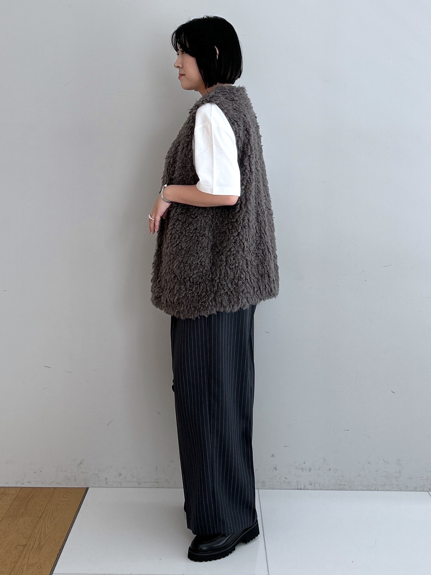 Hirokaさんの「Dessin｜フェイクファージレ」を使ったコーディネート