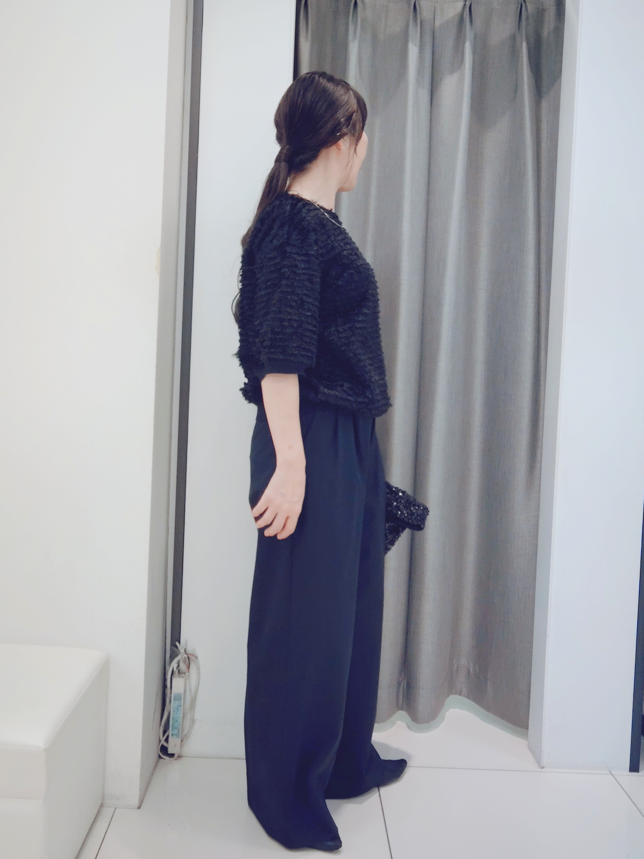YABUさんの「UNTITLED｜【秋映え/体型カバー】フェザージャガードプルオーバー」を使ったコーディネート