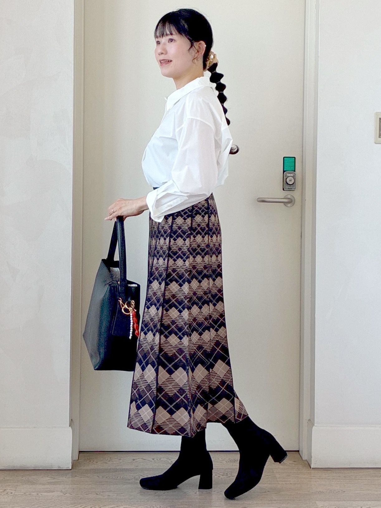  beni_gingerさんの「Reflect｜【羽織◎】オフボディシルエットシャツ」を使ったコーディネート