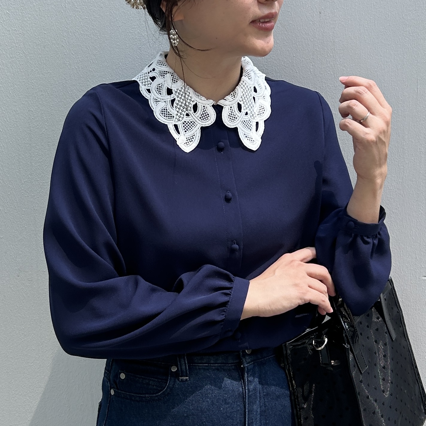 shinoさんの「Couture brooch｜ハート柄クリアトートバッグ」を使ったコーディネート