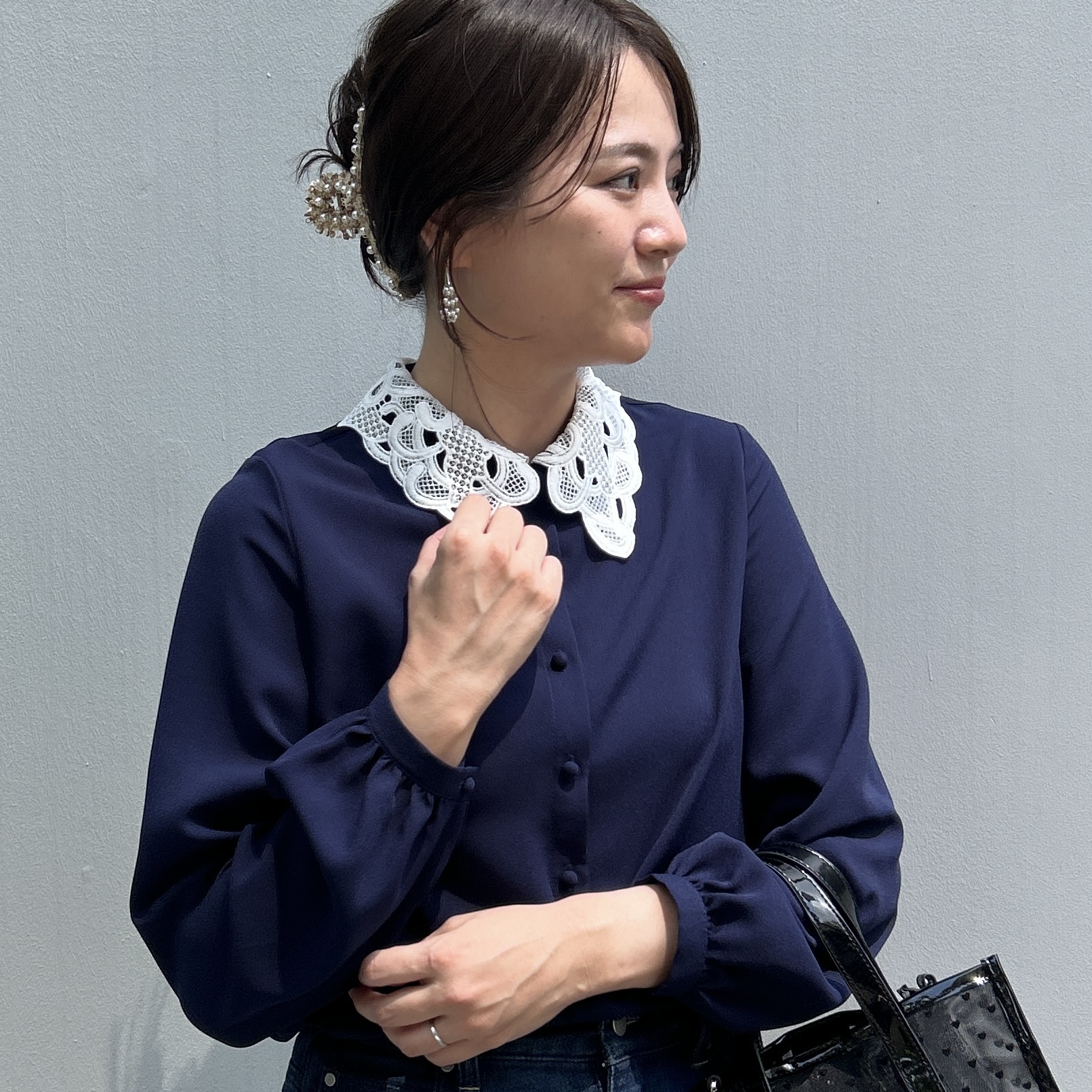 shinoさんの「Couture brooch｜ハート柄クリアトートバッグ」を使ったコーディネート