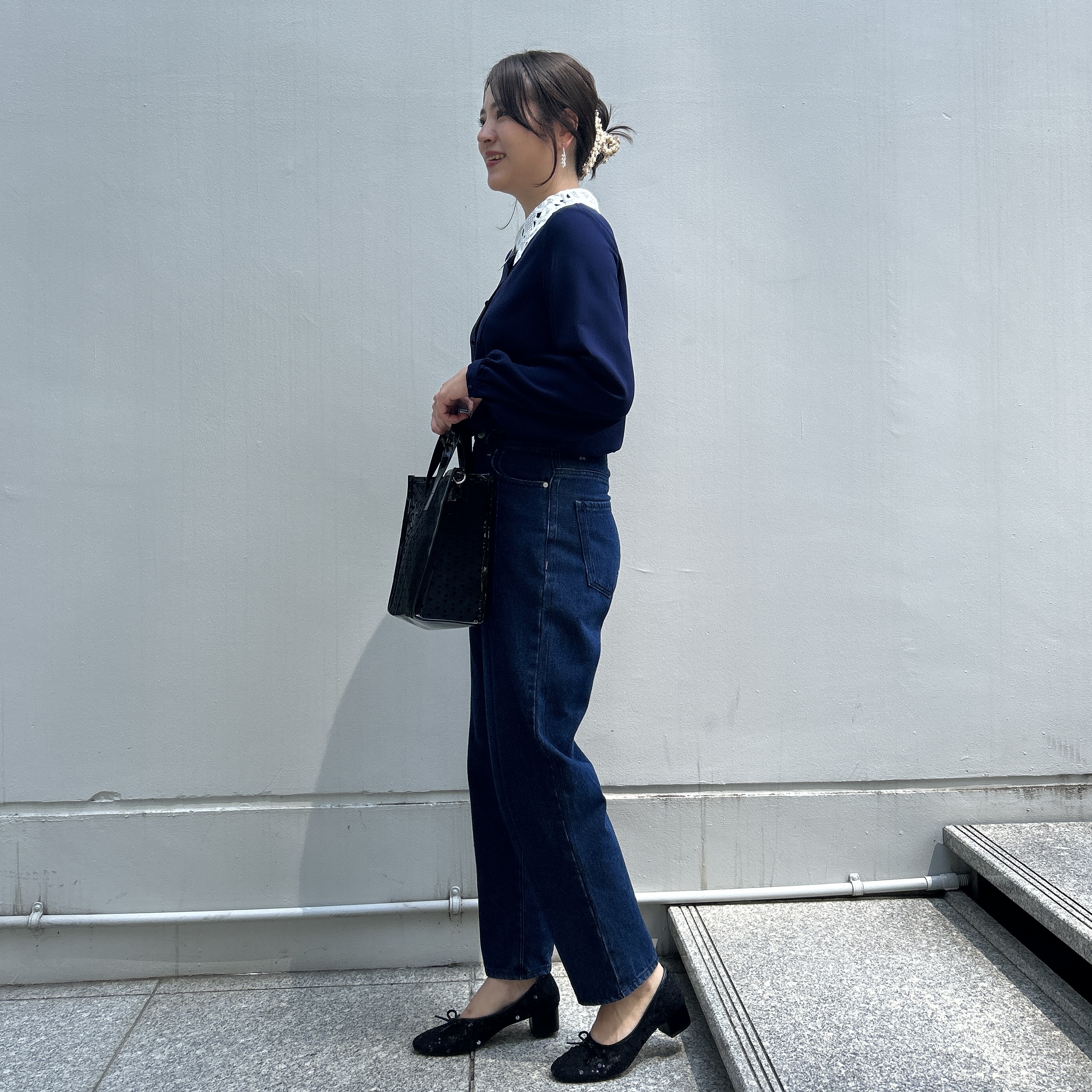 shinoさんの「Couture brooch｜ハート柄クリアトートバッグ」を使ったコーディネート