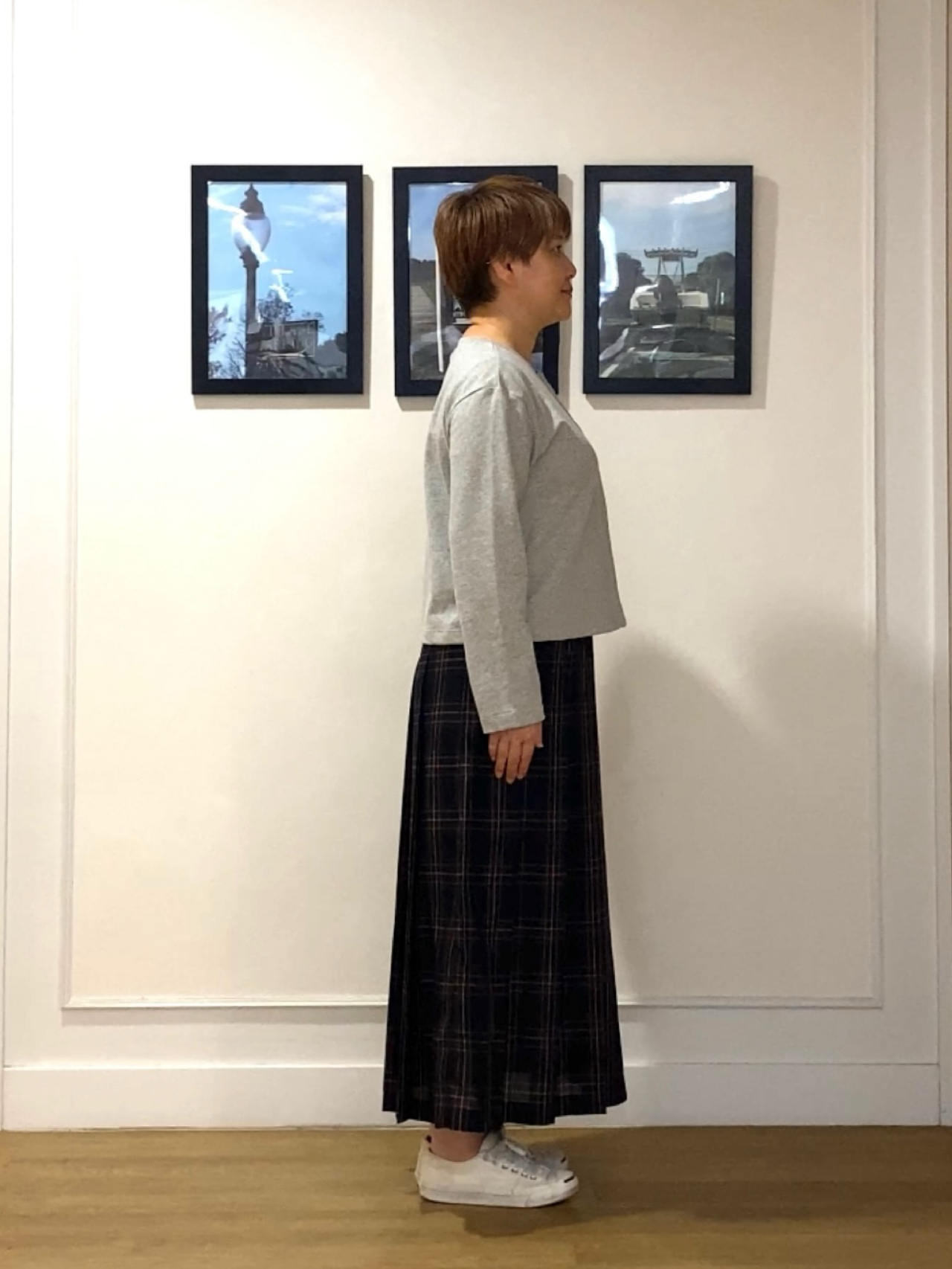 Hiroさんの「Dessin｜リングスナップミニ裏毛カーディガン」を使ったコーディネート