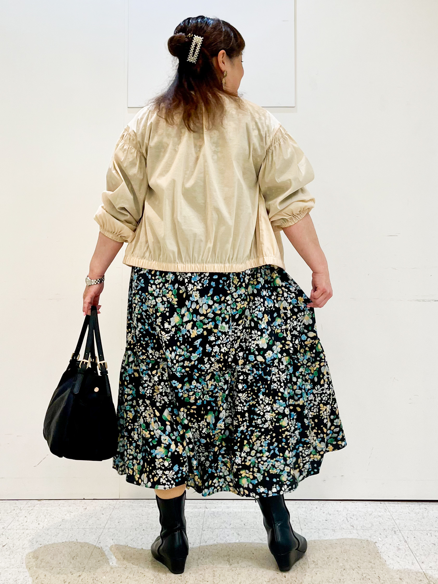 kimmyさんの「Reflect｜フロントファスナーシアーブルゾン」を使ったコーディネート