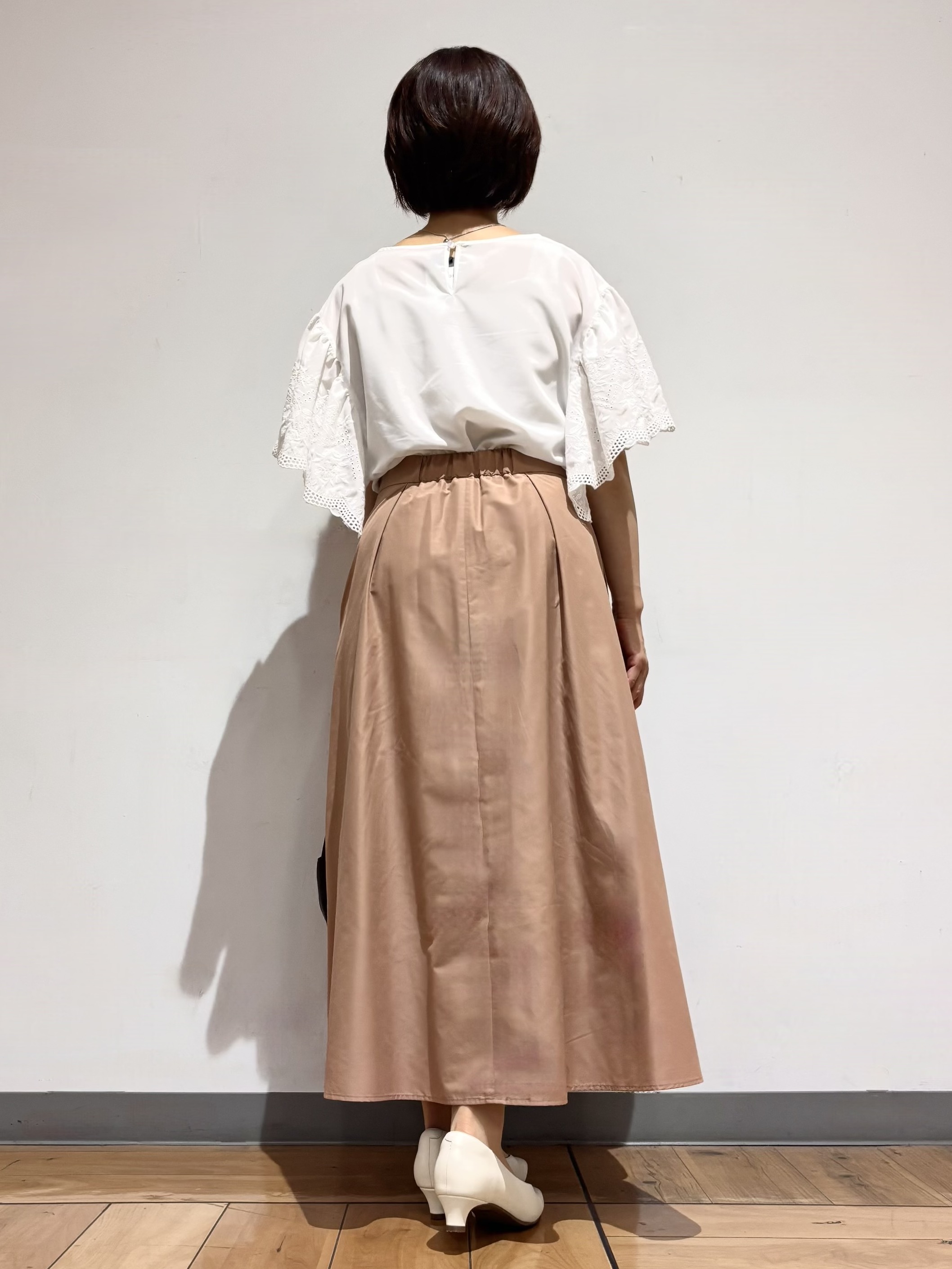 hamaさんの「Reflect｜【通勤◎】スカラップレーススリーブ ブラウス」を使ったコーディネート