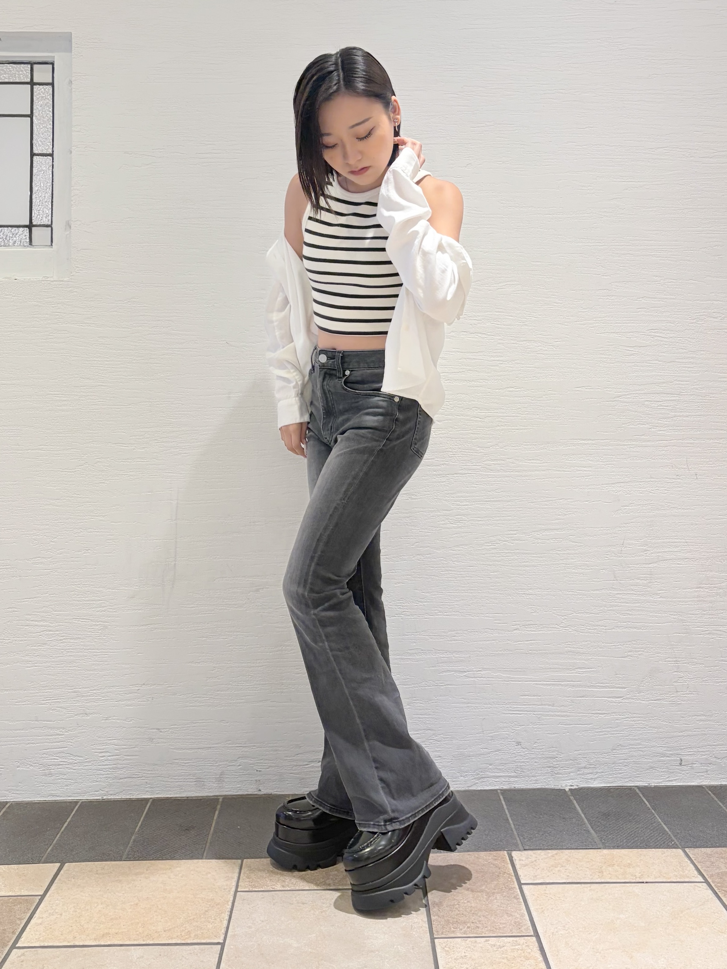 Maoさんの「ESPERANZA｜プラットフォームローファー」を使ったコーディネート
