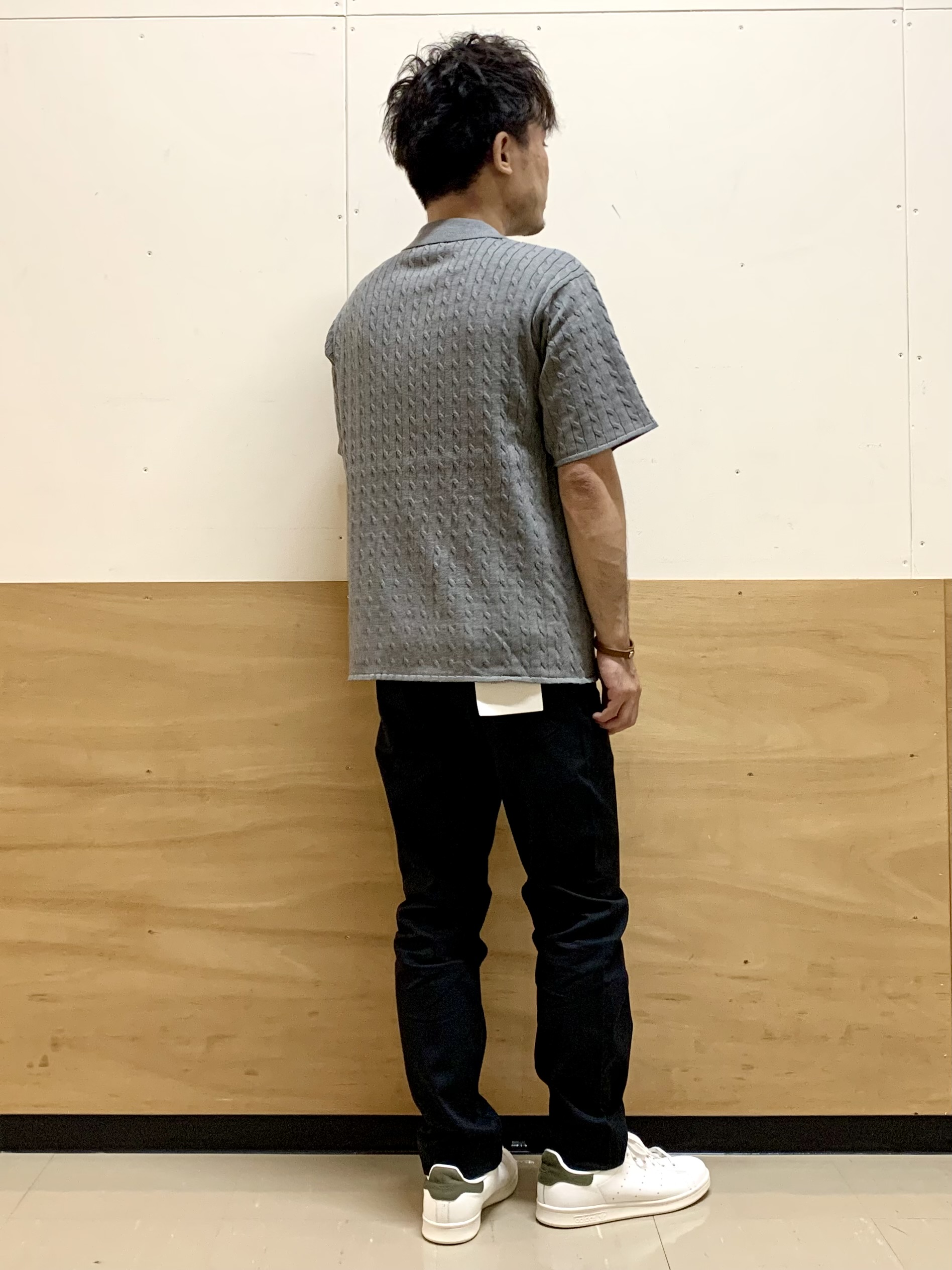 MATUさんの「THE SHOP TK｜POLO BCS/ケーブルニットポロ」を使ったコーディネート
