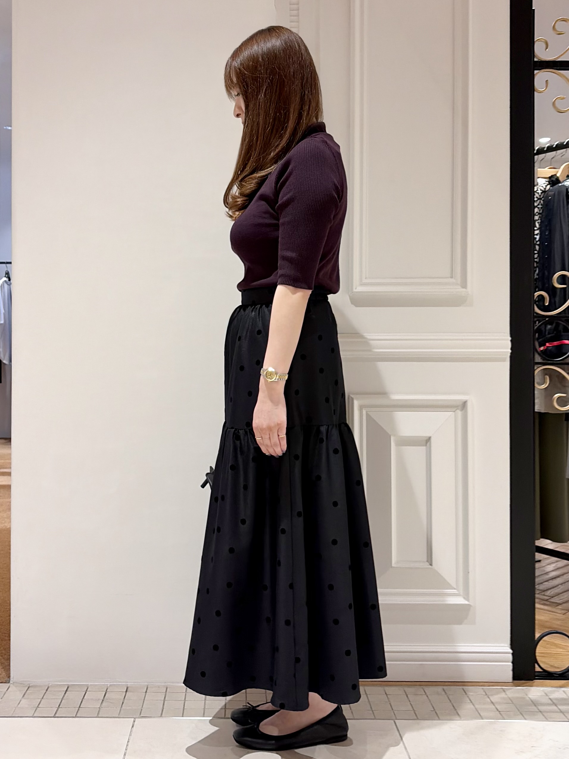 minowaさんの「DRESSTERIOR｜【接触冷感】クールタッチカットハーフスリーブプルオーバー」を使ったコーディネート