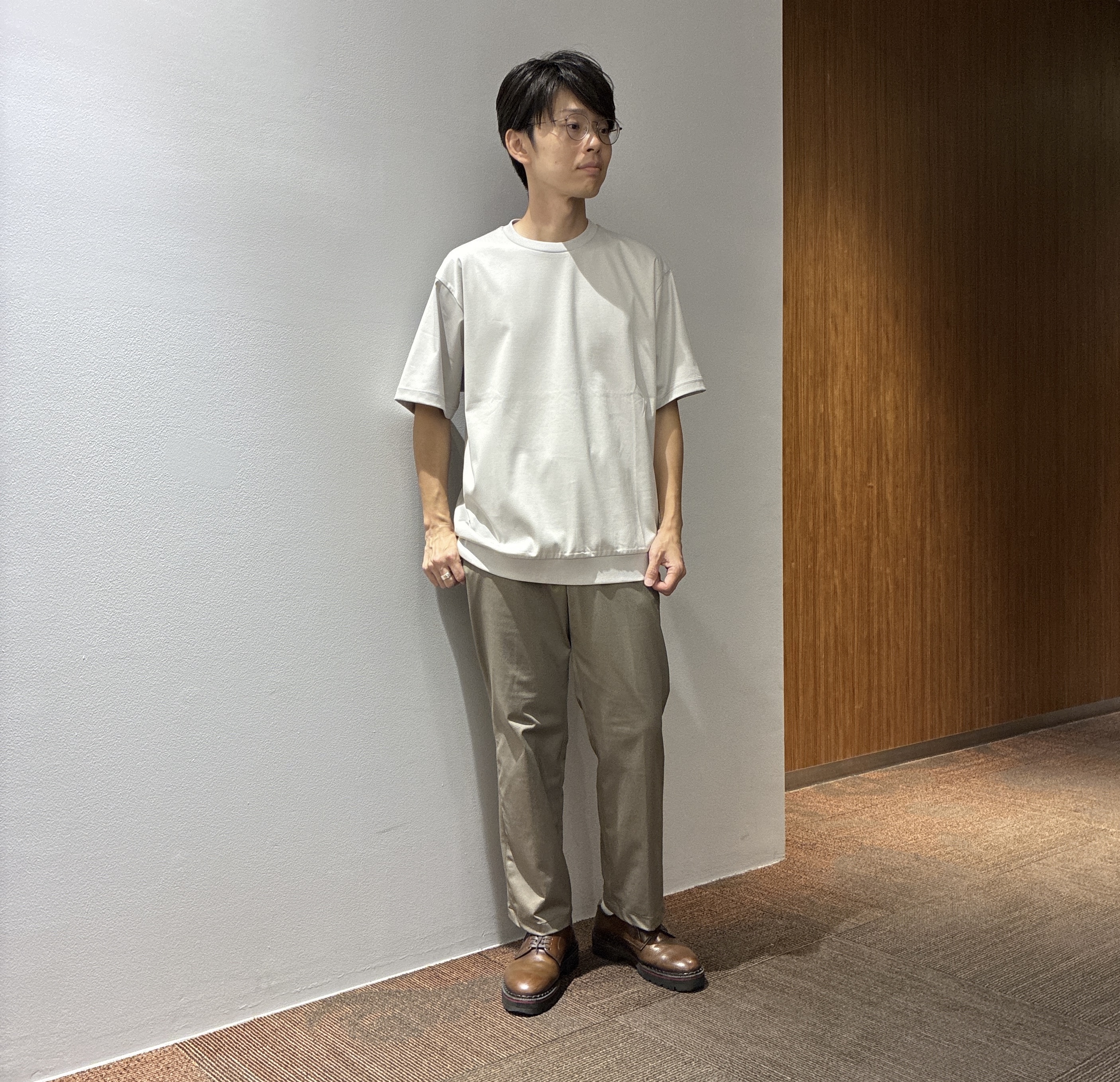 わいずみさんの「TAKEO KIKUCHI｜3Dナイロンストレッチ　スタンドカラーブルゾン」を使ったコーディネート