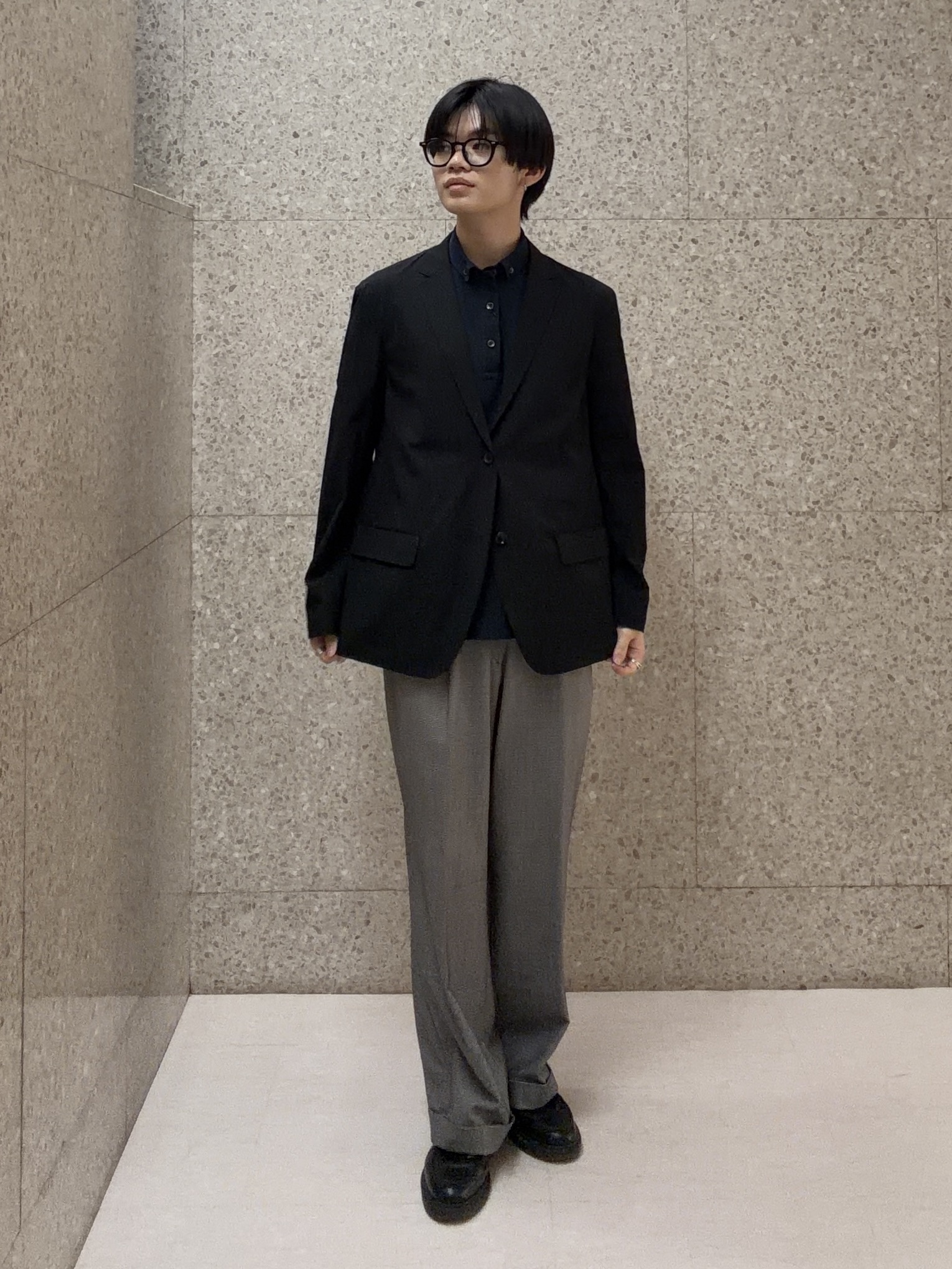 キムラさんの「TAKEO KIKUCHI｜3Dナイロンストレッチ ジャケット」を使ったコーディネート
