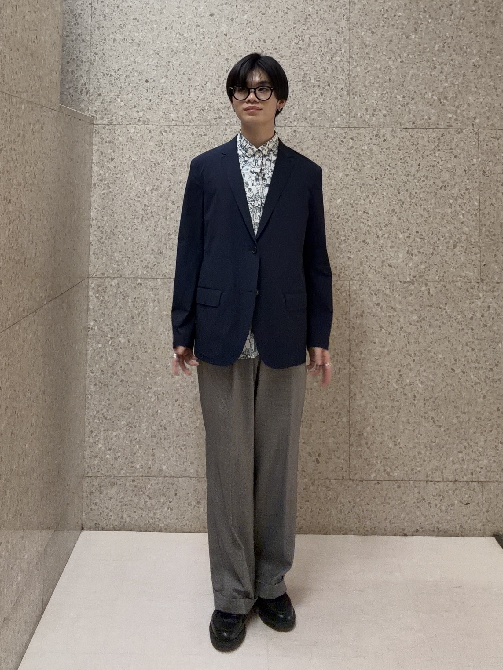 キムラさんの「TAKEO KIKUCHI｜3Dナイロンストレッチ ジャケット」を使ったコーディネート