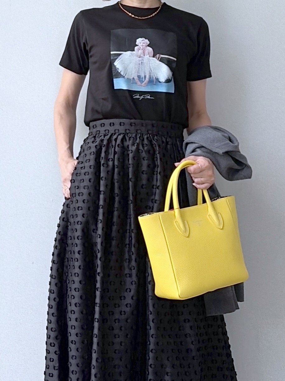 yoshikadoさんの「DRESSTERIOR｜【別注】マリリンモンロー/カラープリントTシャツ」を使ったコーディネート