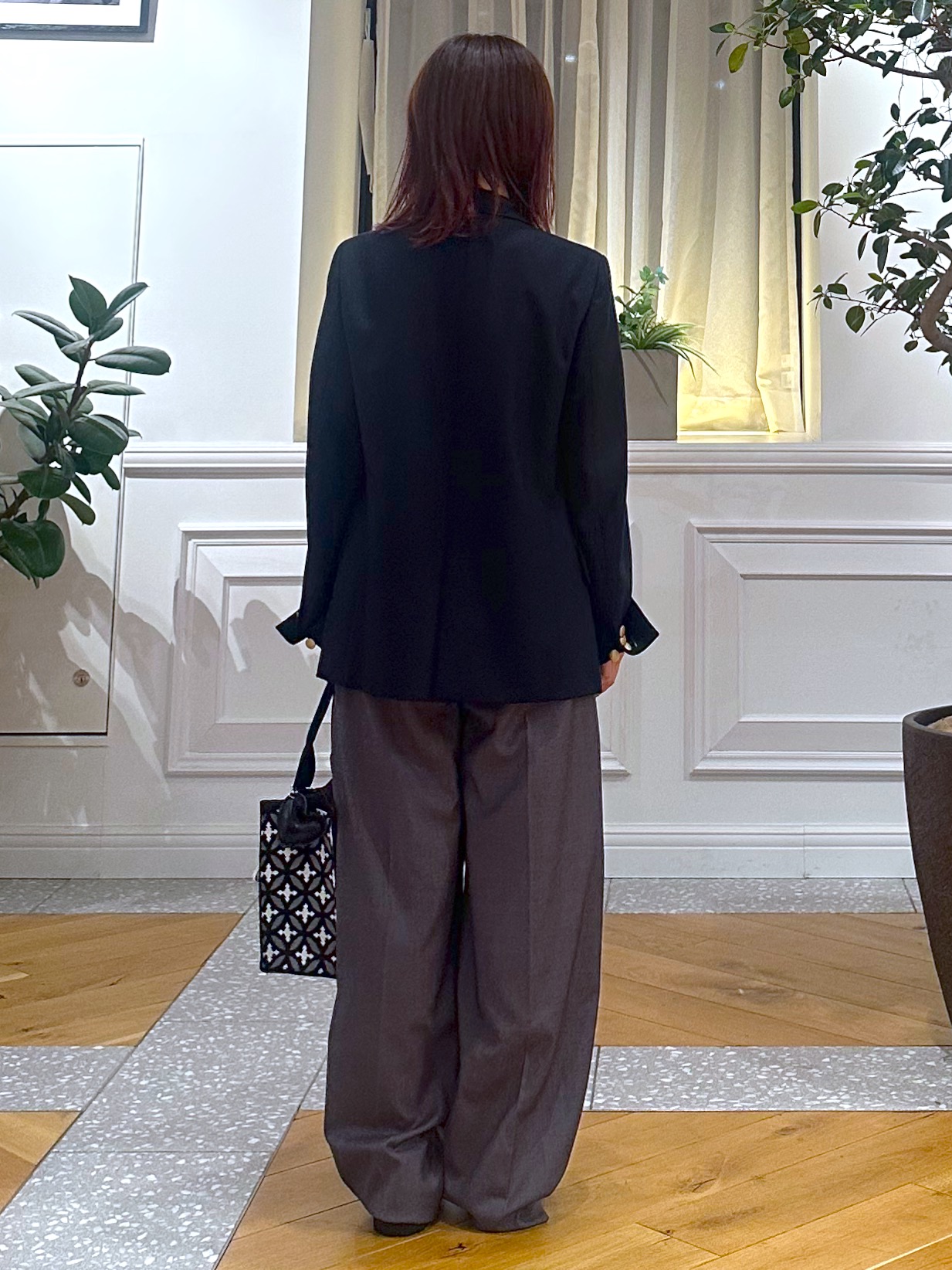 なべこさんの「DRESSTERIOR｜ウールブレンド ブレザー」を使ったコーディネート