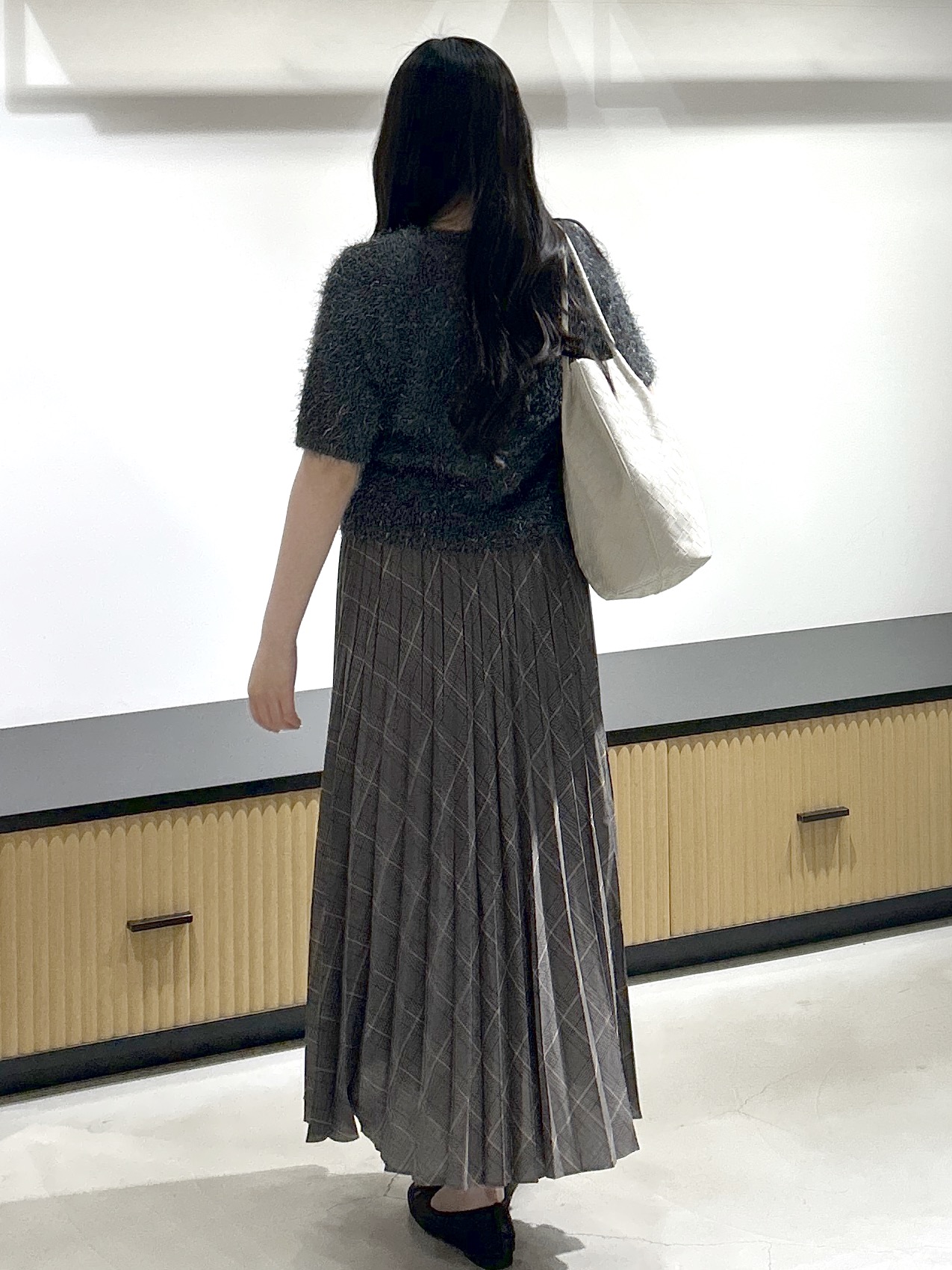 sayaさんの「OPAQUE.CLIP｜ラメシャギーニット【洗濯機OK】」を使ったコーディネート