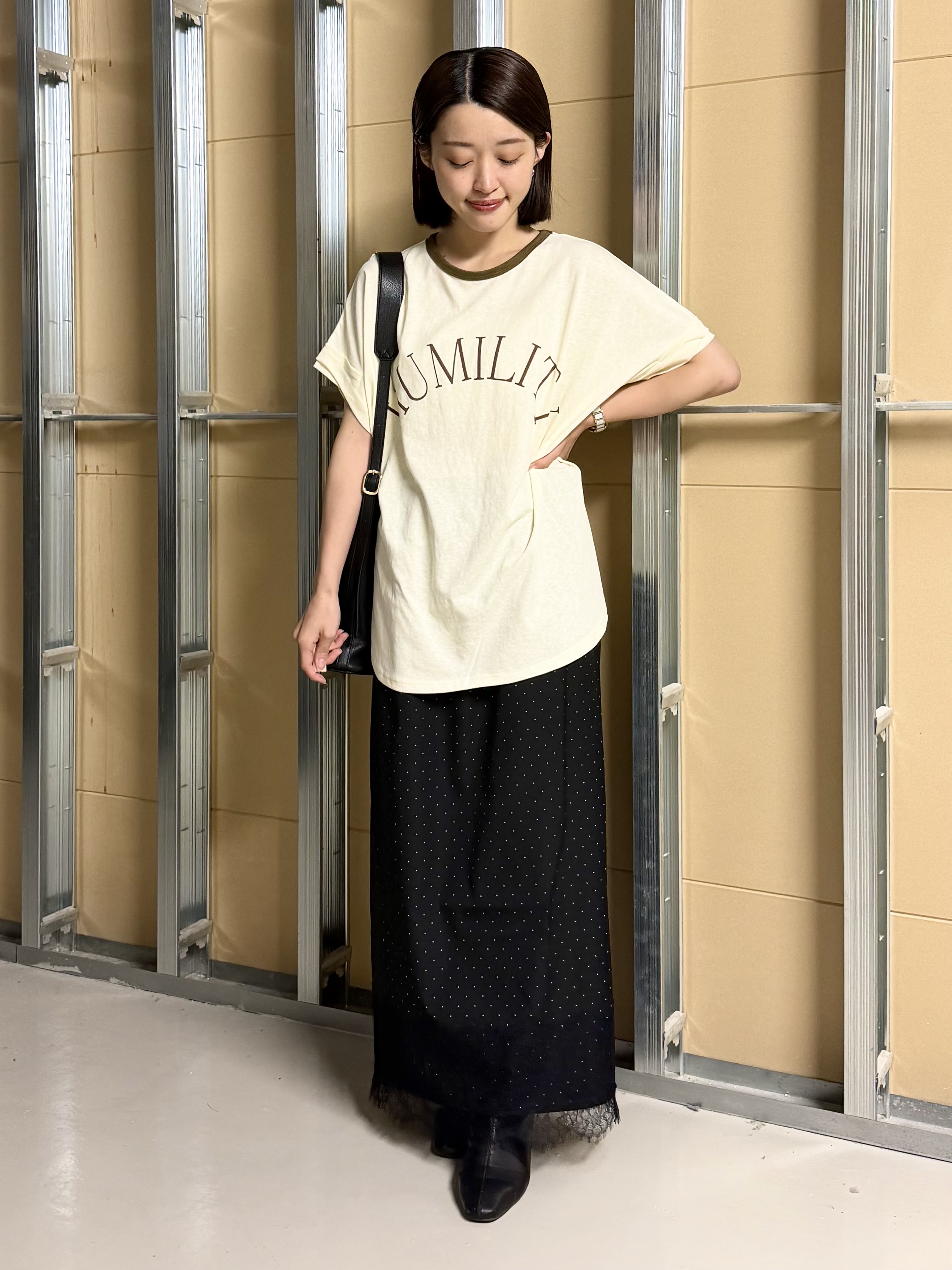 sahoさんの「THE SHOP TK｜リンガーロゴTシャツ」を使ったコーディネート