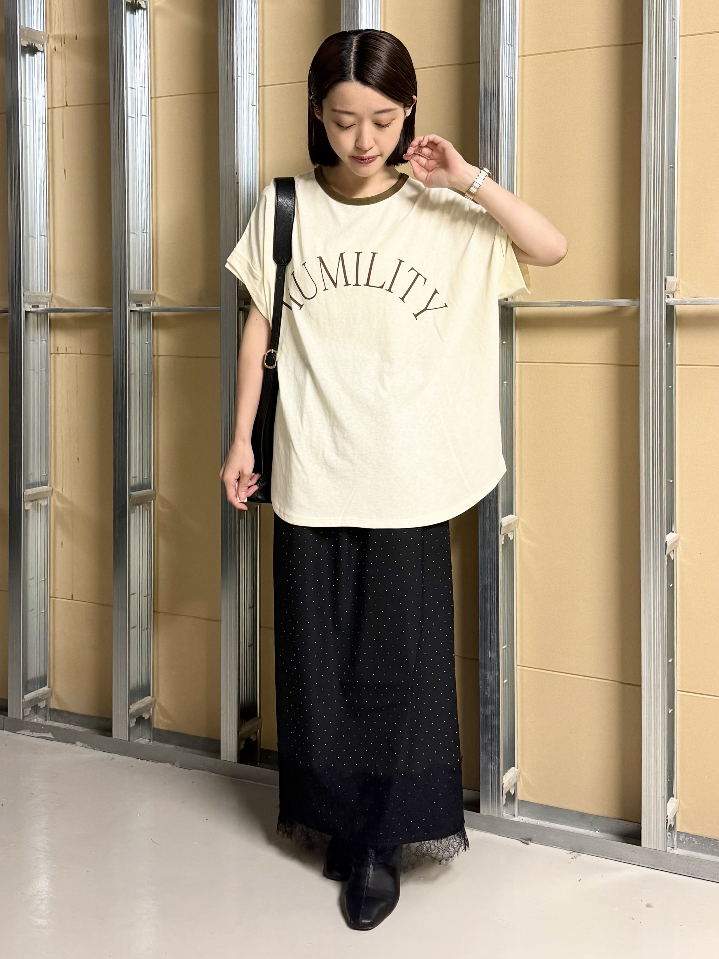 sahoさんの「THE SHOP TK｜リンガーロゴTシャツ」を使ったコーディネート