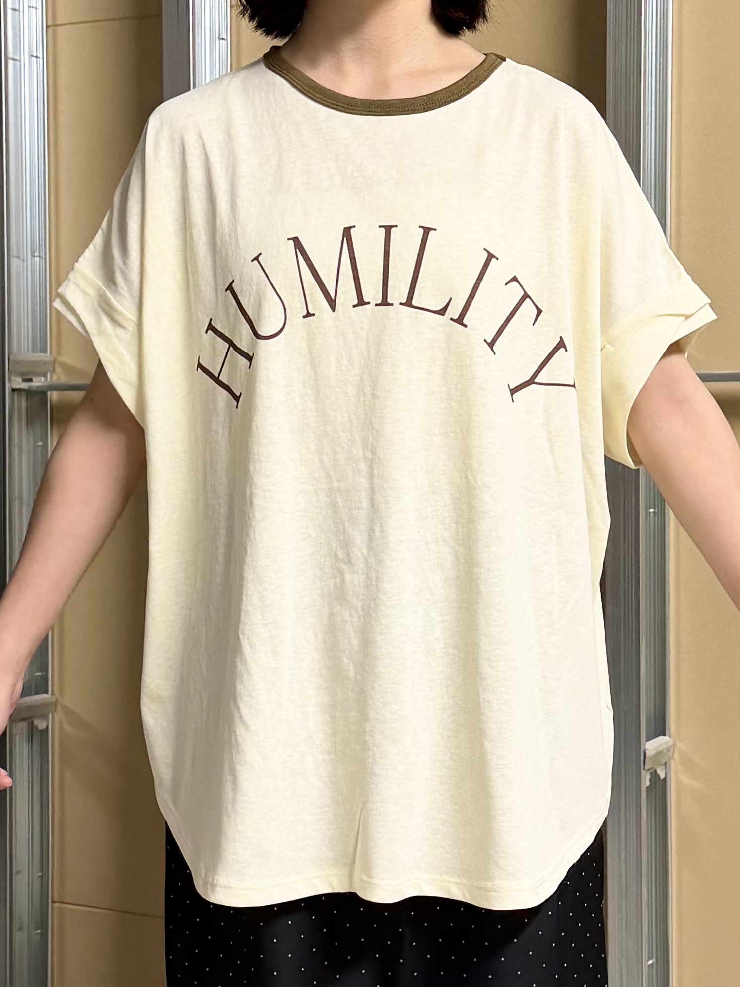 sahoさんの「THE SHOP TK｜リンガーロゴTシャツ」を使ったコーディネート