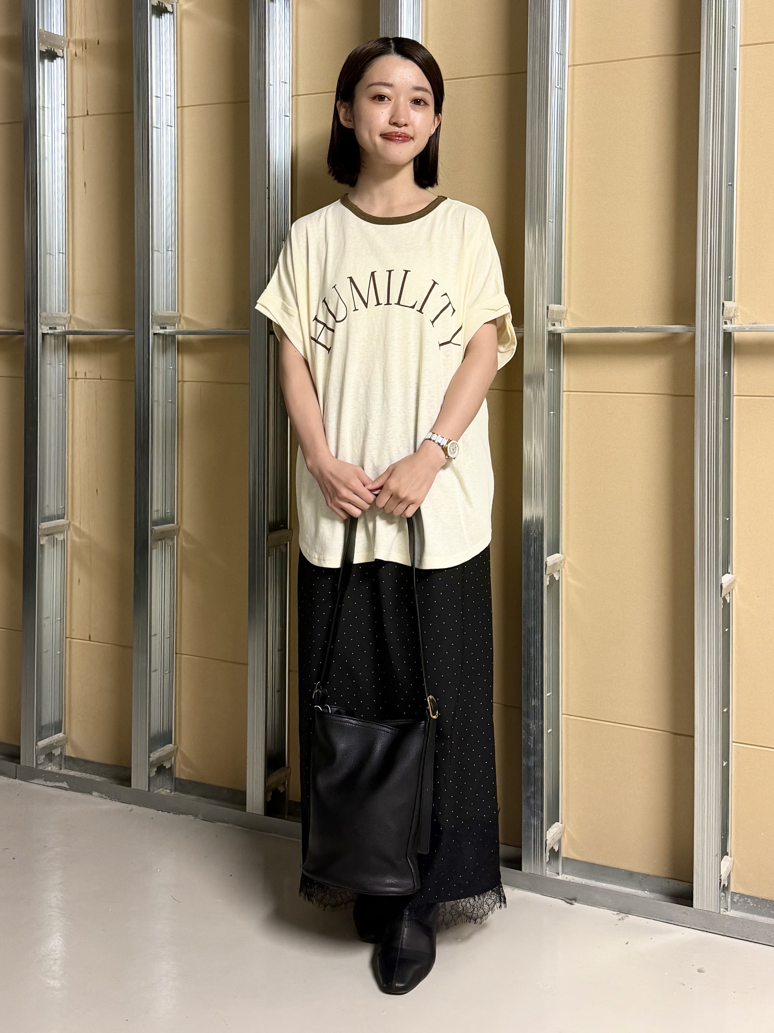 sahoさんの「THE SHOP TK｜リンガーロゴTシャツ」を使ったコーディネート