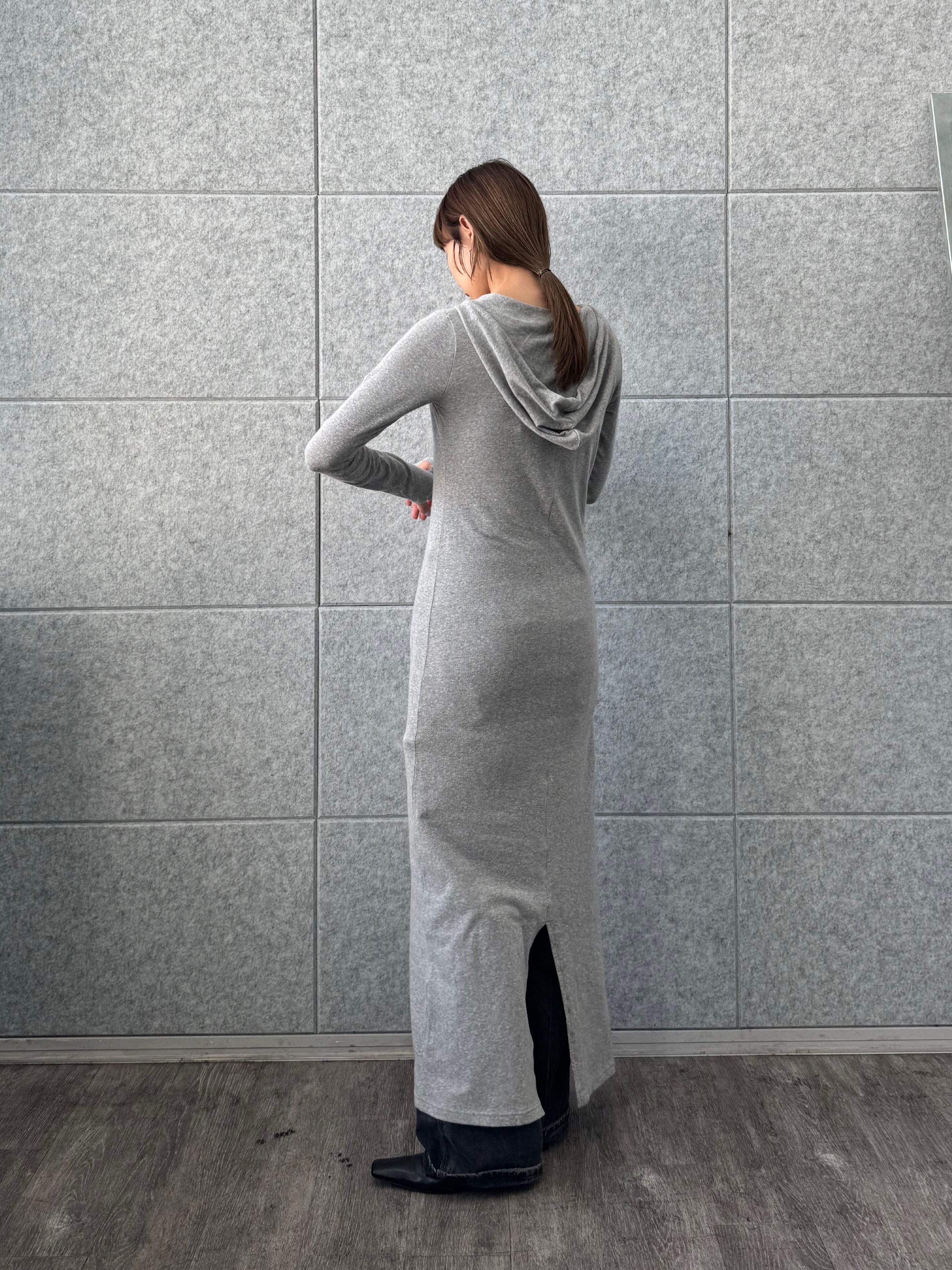 designer yukaさんの「CODE A｜UKI UKI＊CODE A｜hooded jersey dress」を使ったコーディネート