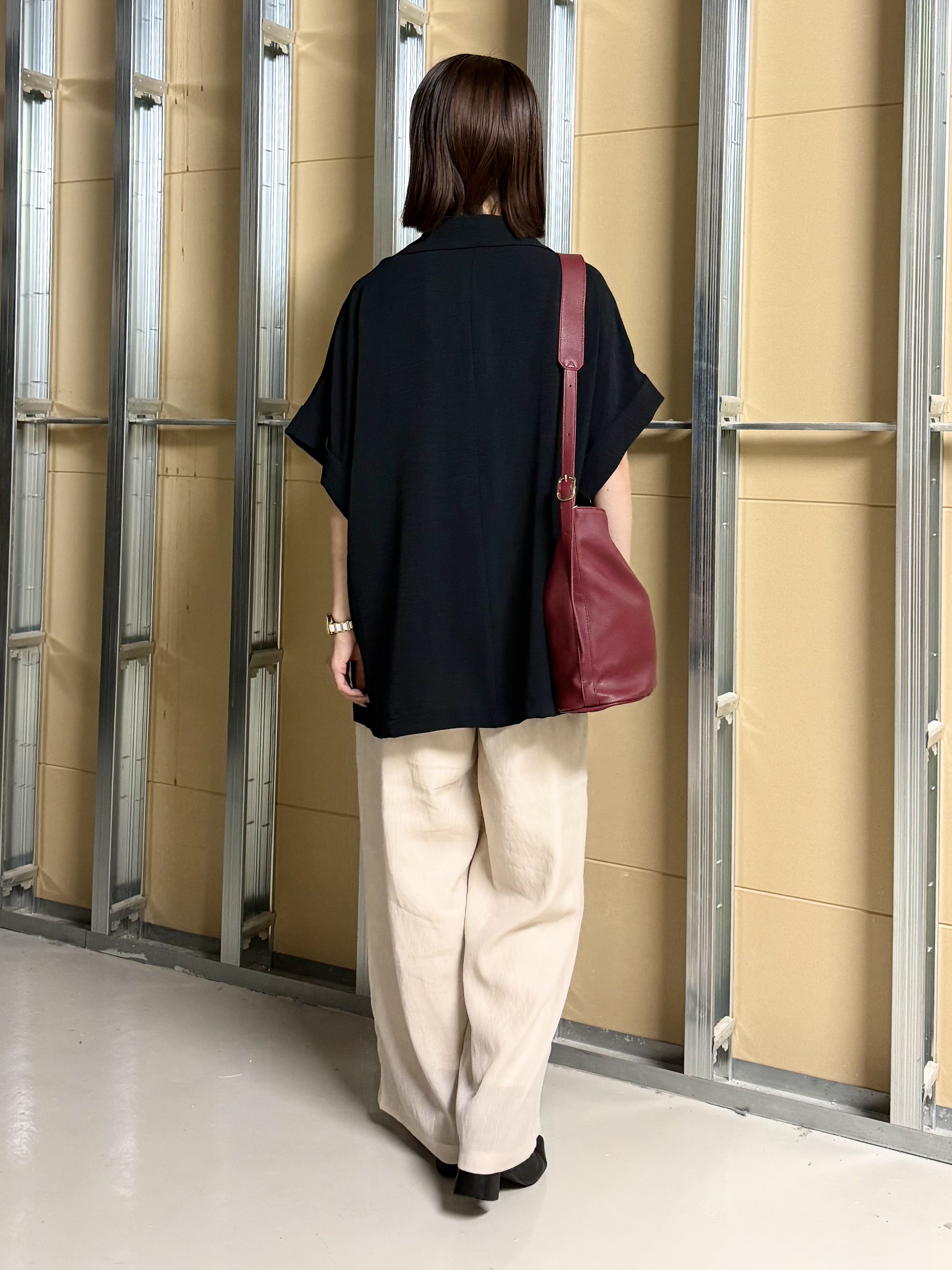 sahoさんの「THE SHOP TK｜【ひんやり/吸水速乾/UV/防しわ】ON/OFFどちらにも 軽やか半袖ジャケット」を使ったコーディネート