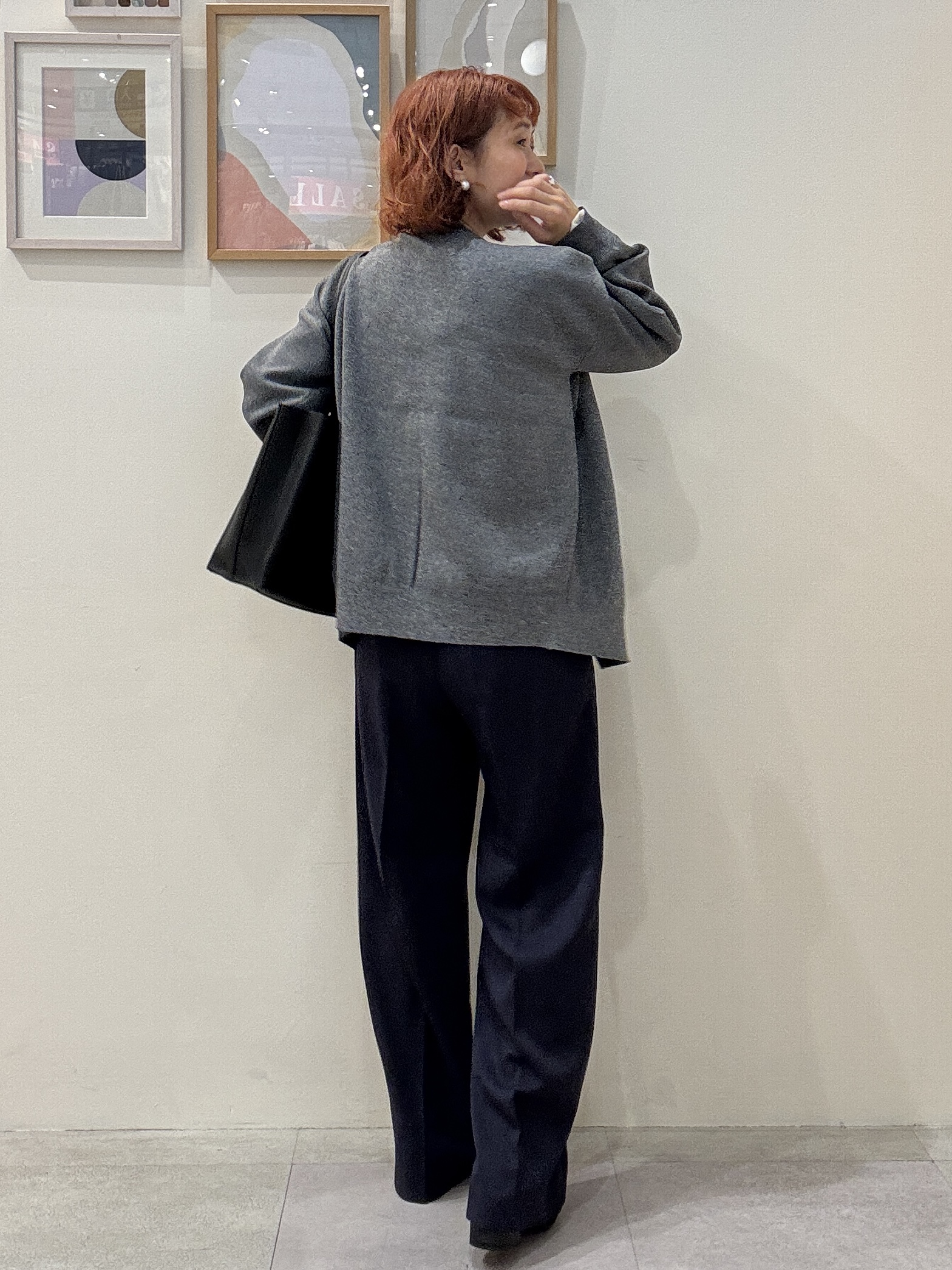 たけぴさんの「SHOO･LA･RUE｜【セットアップ可/洗濯機可】軽やかに羽織れる スポンディッシュ ニットカーディガン」を使ったコーディネート