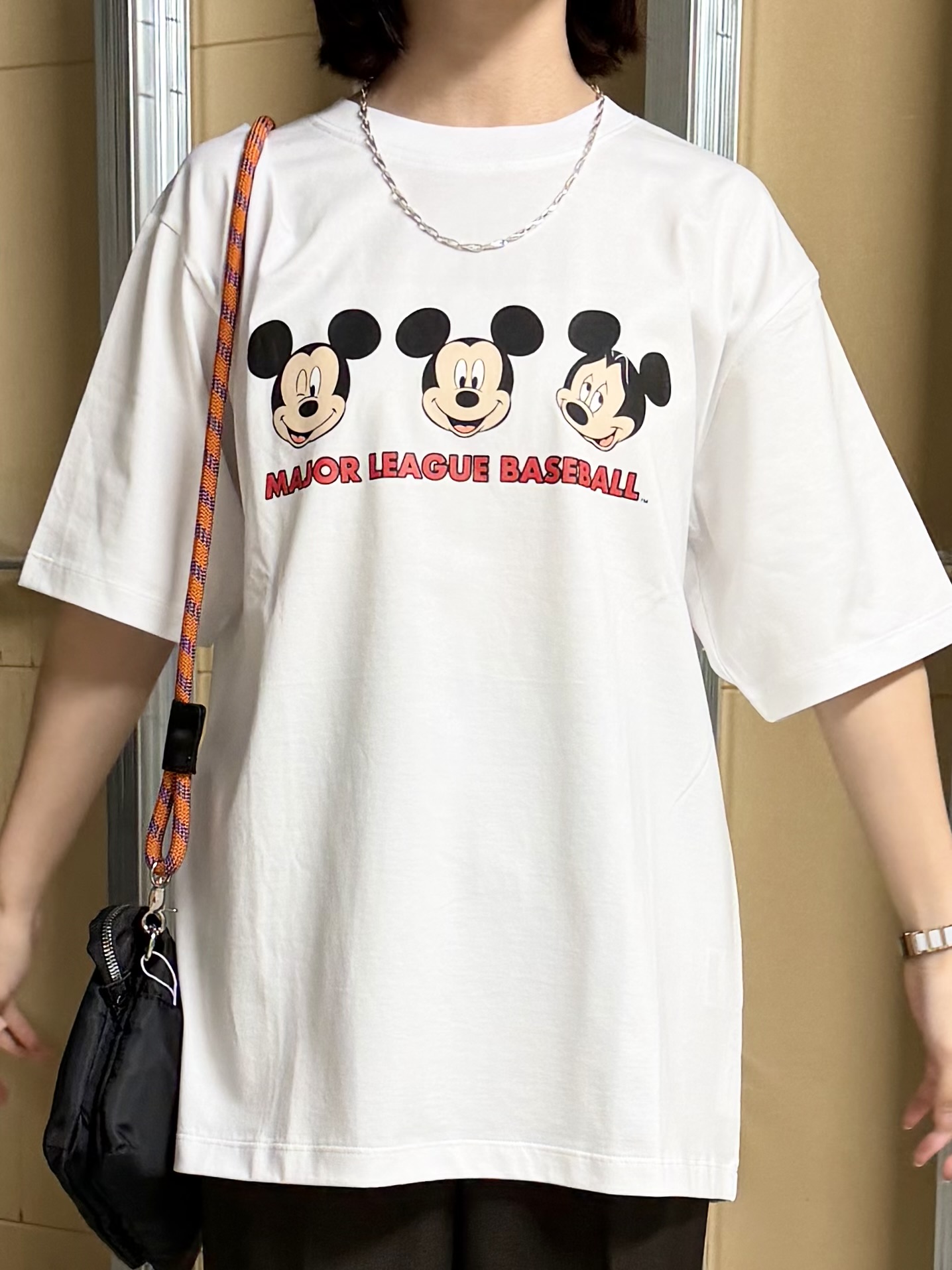 sahoさんの「THE SHOP TK｜【Disney】【MLB】スペシャルデザイン半袖Tシャツ」を使ったコーディネート