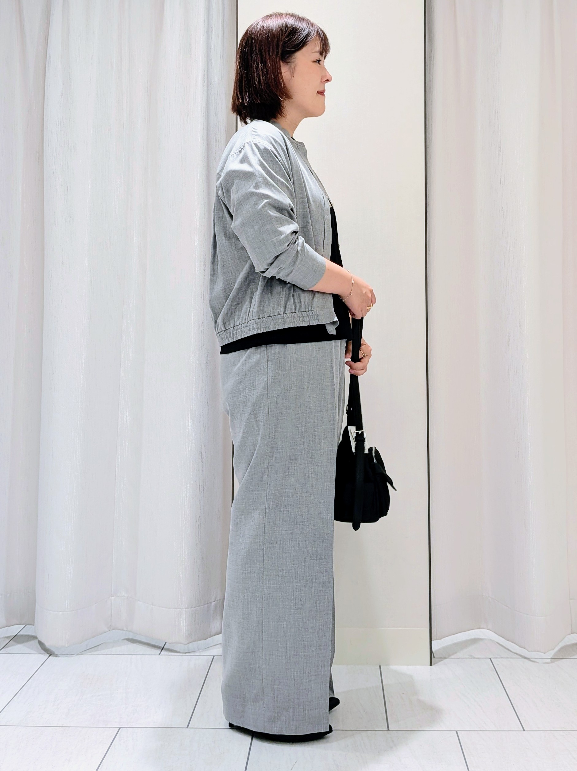 Onumaさんの「UNTITLED｜【セットアップ可/秋羽織り】メランジツイルシャツ」を使ったコーディネート