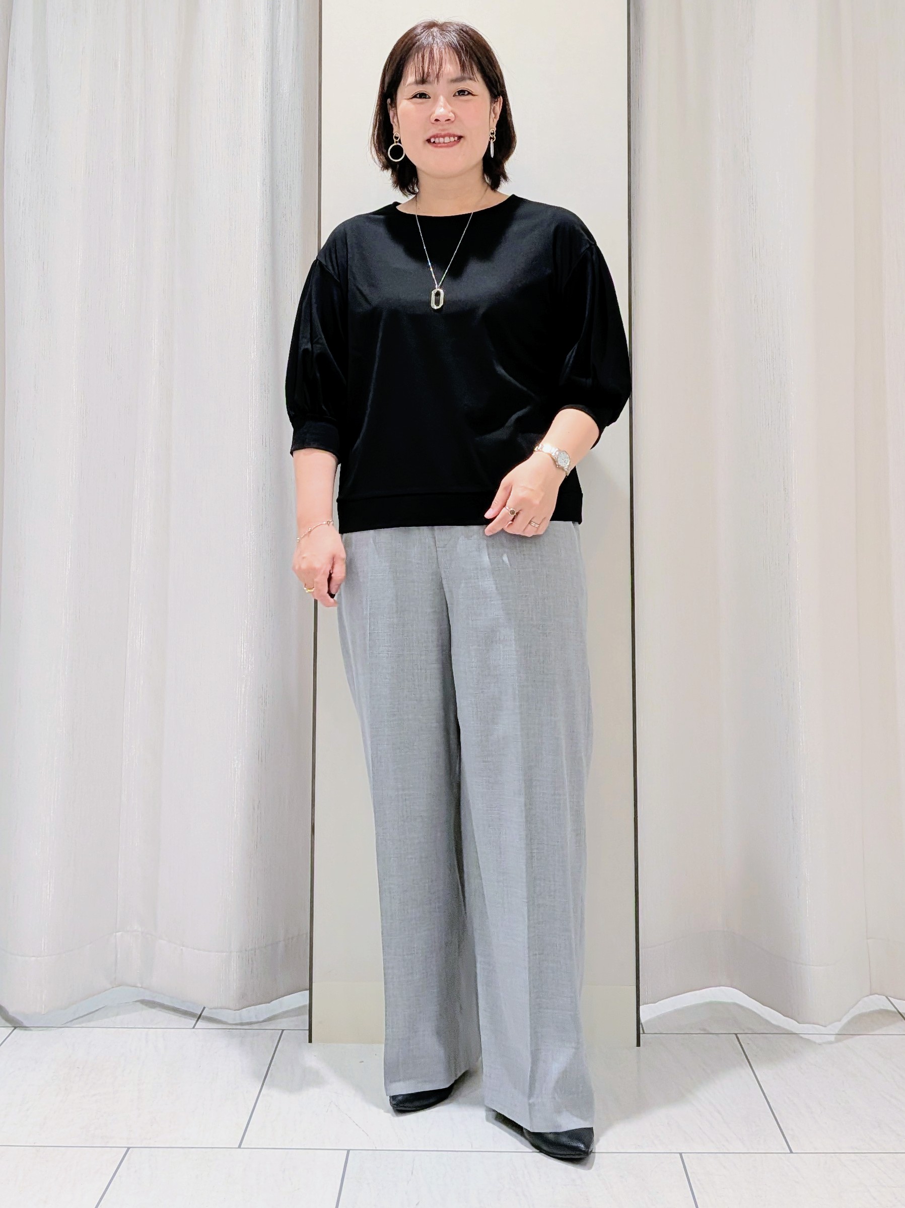 Onumaさんの「UNTITLED｜【セットアップ可/秋羽織り】メランジツイルシャツ」を使ったコーディネート