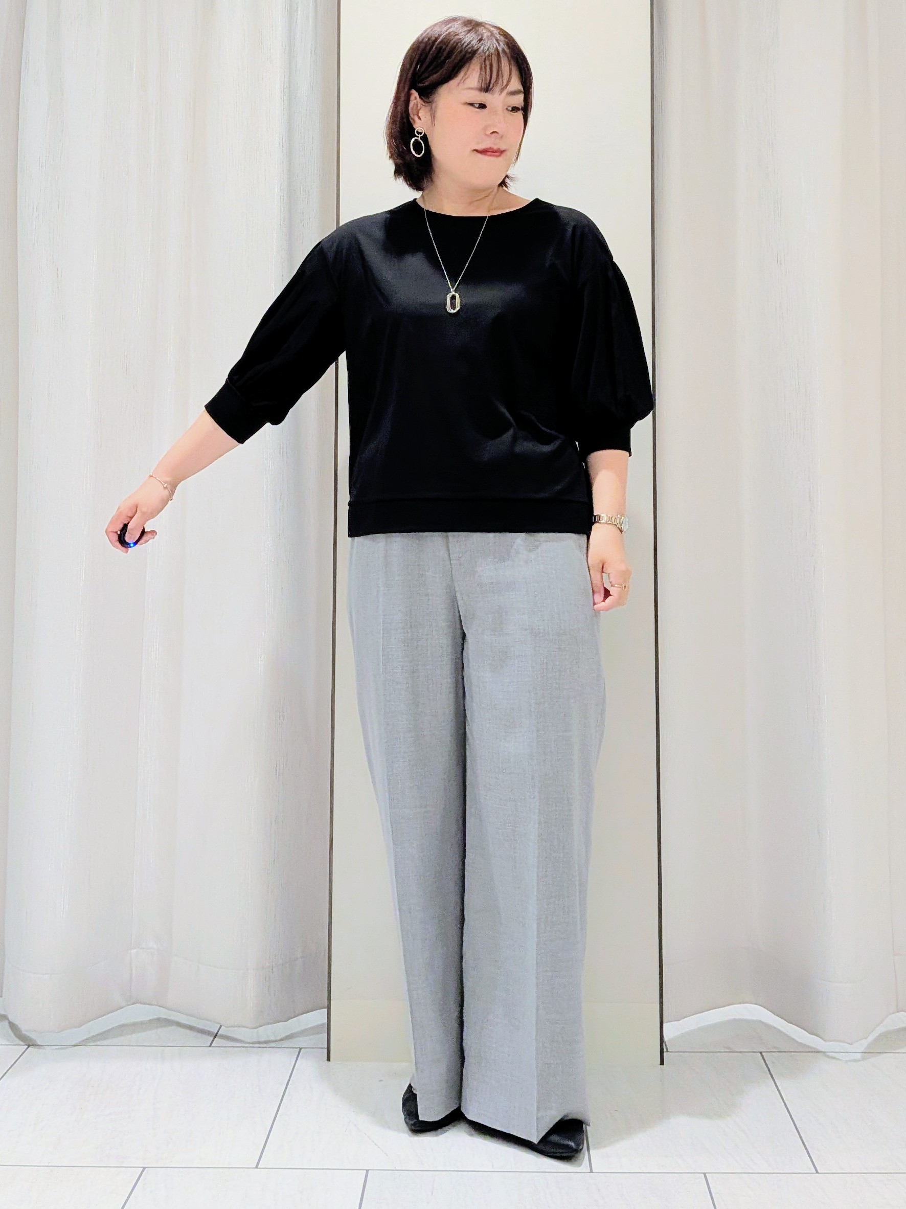 Onumaさんの「UNTITLED｜【セットアップ可/秋羽織り】メランジツイルシャツ」を使ったコーディネート