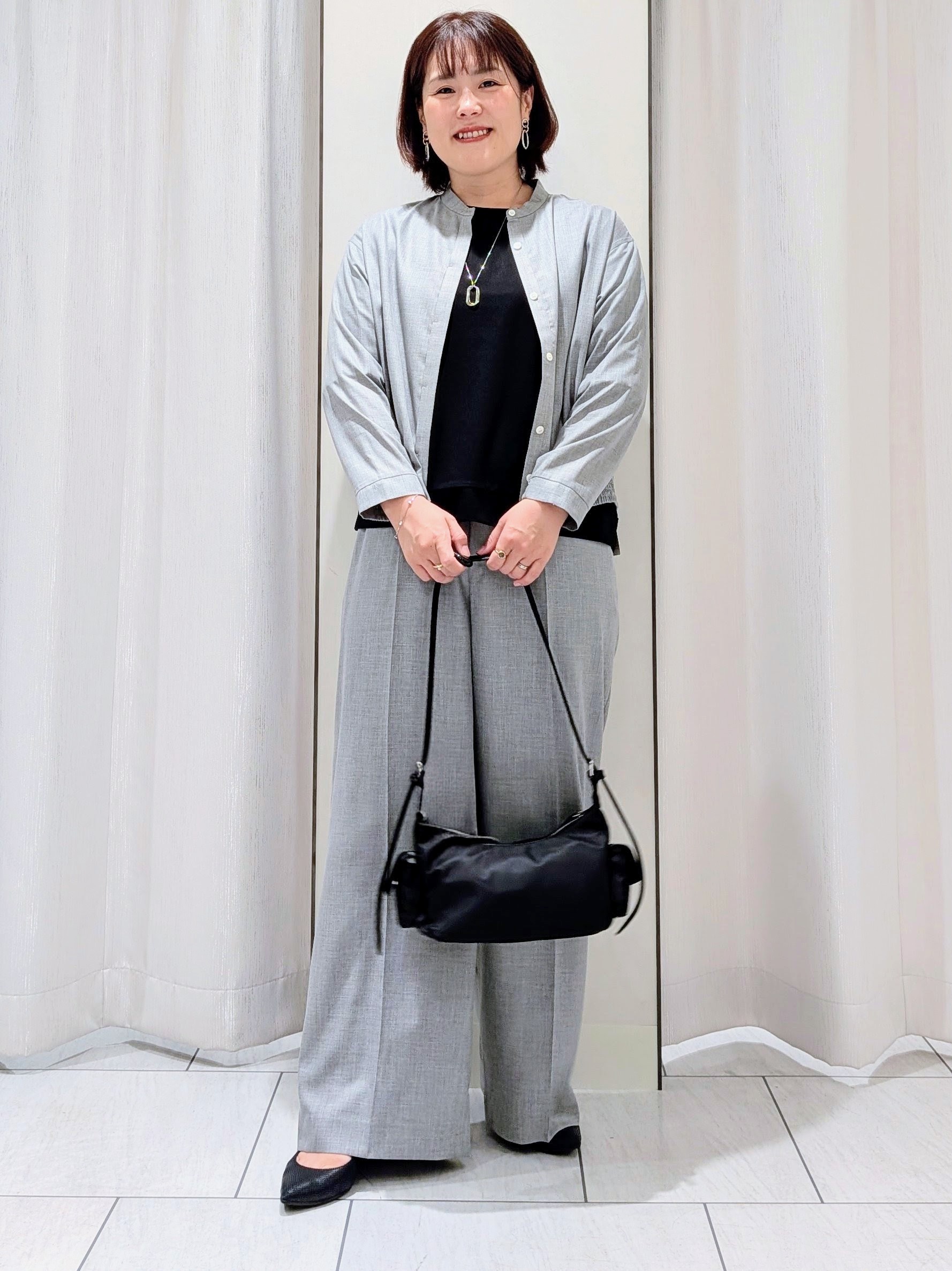 Onumaさんの「UNTITLED｜【セットアップ可/秋羽織り】メランジツイルシャツ」を使ったコーディネート