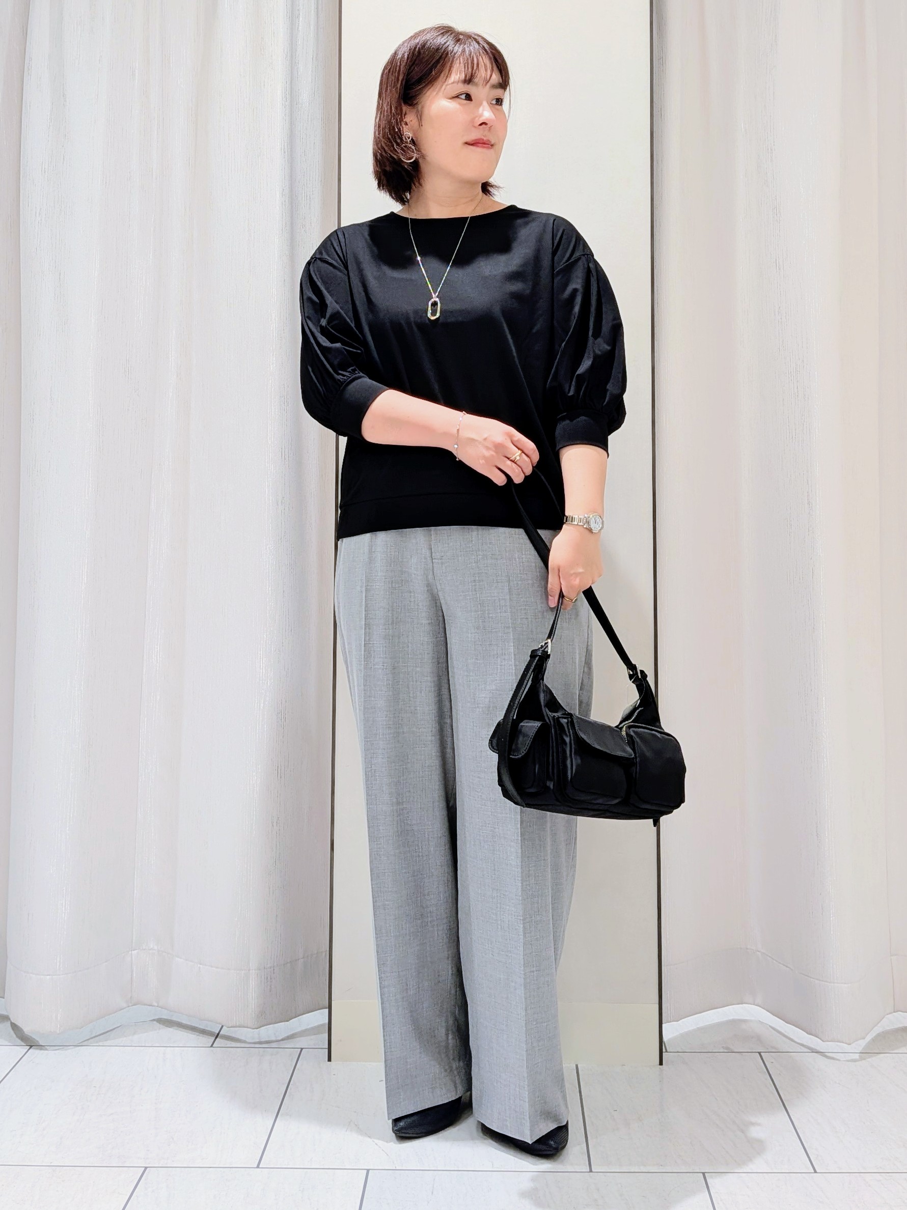 Onumaさんの「UNTITLED｜【セットアップ可/秋羽織り】メランジツイルシャツ」を使ったコーディネート
